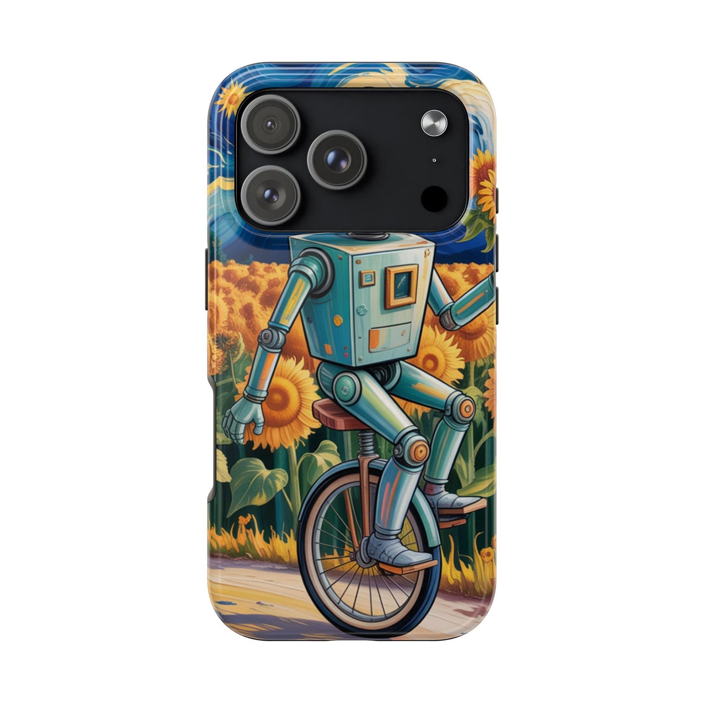 Robot Cycle Tough Phone Case - Durable & Unique Design