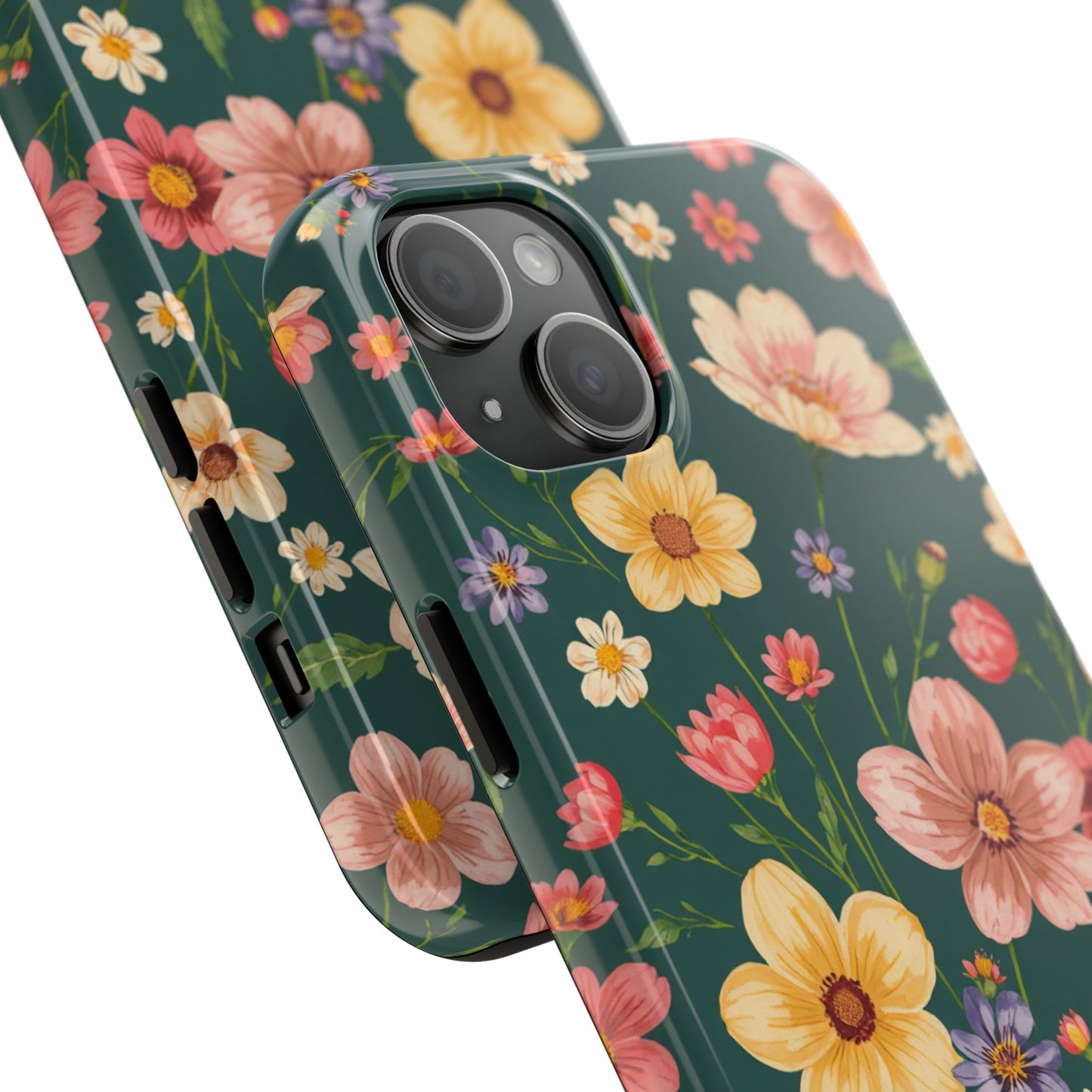 Vintage Spring Flowers Tough Phone Case - Durable Protection for iPhone