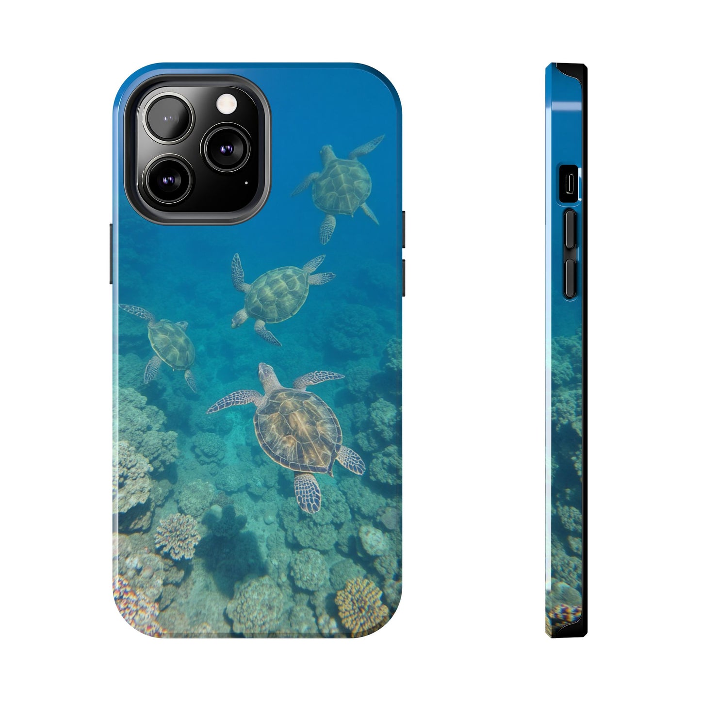 Ocean Turtle Tough Phone Cases - Durable Protection with Marine Art