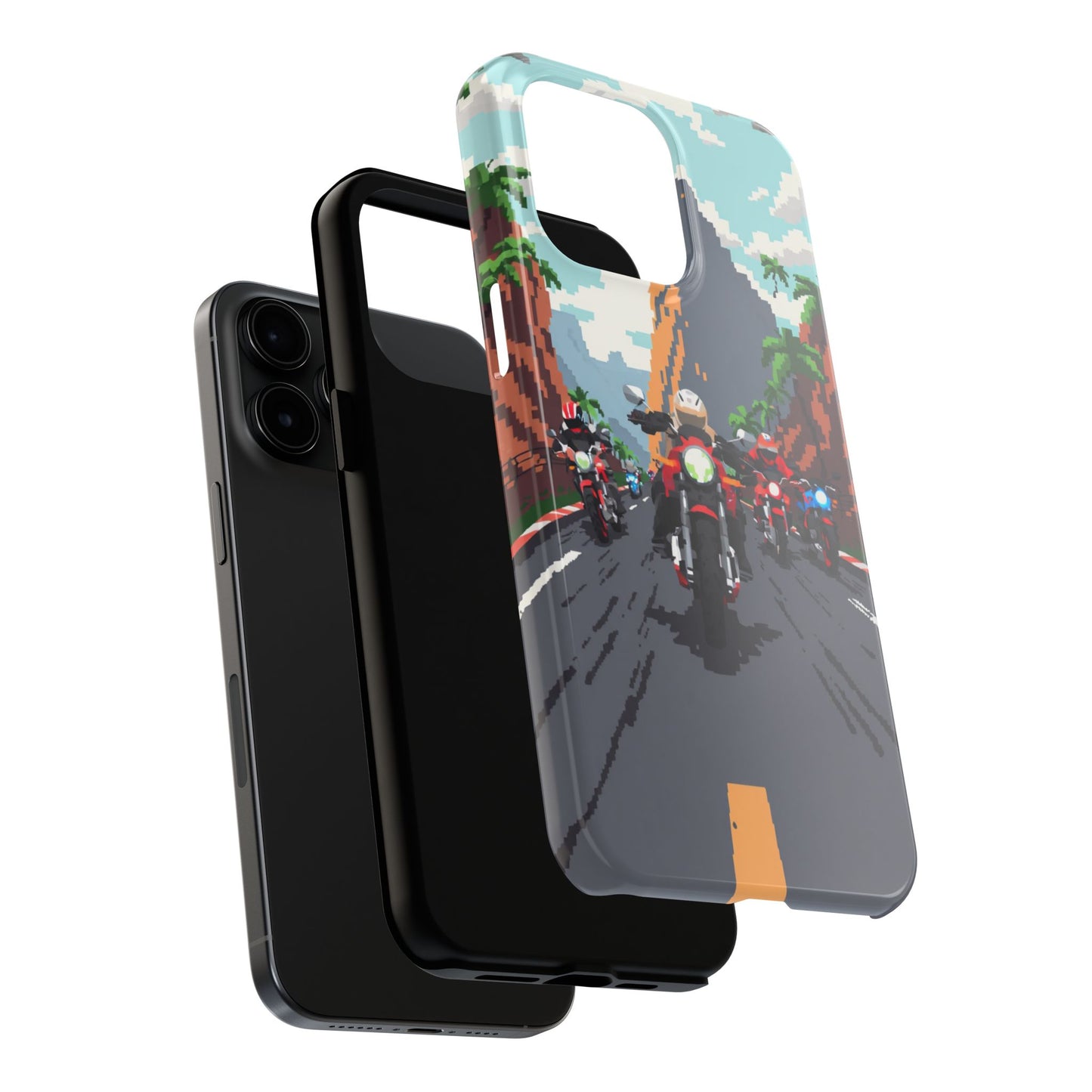 Retro Biker Tough Phone Case - Perfect for Motorcycle Lovers
