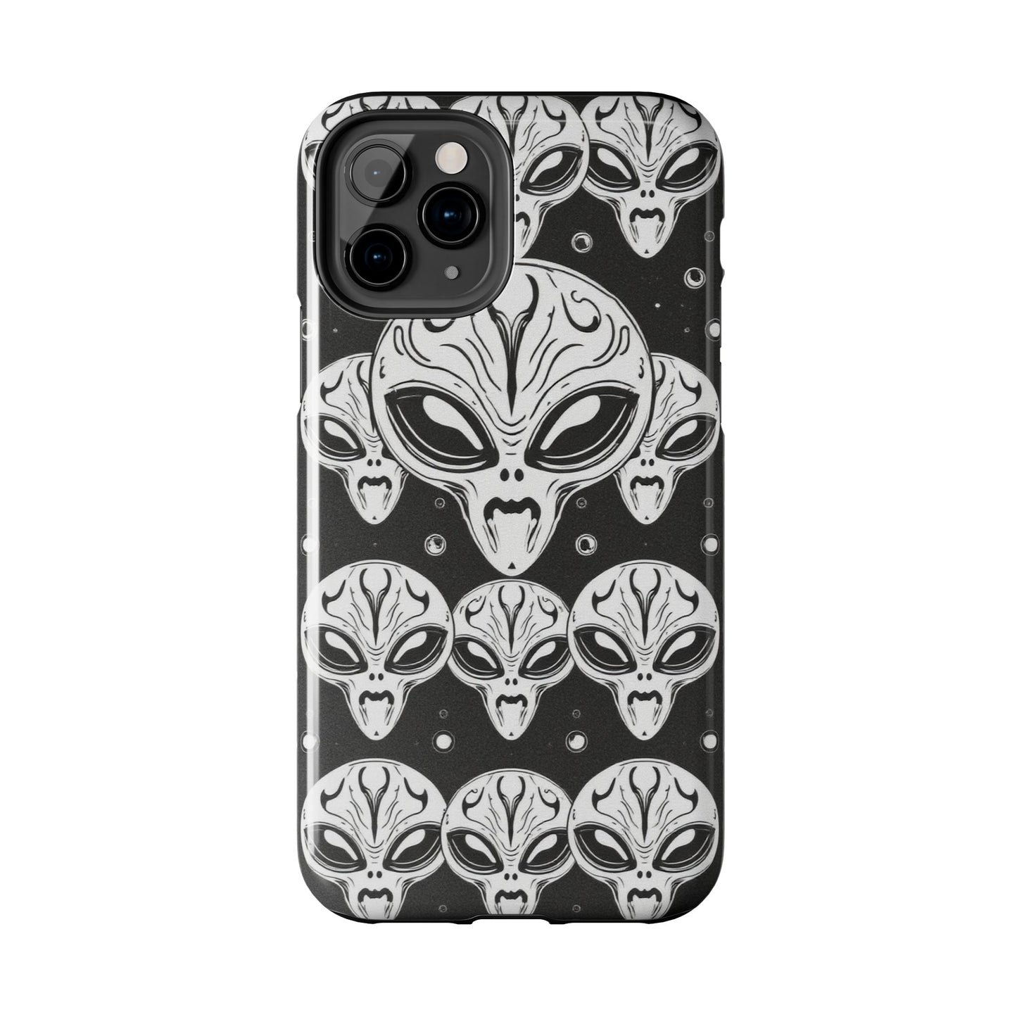 Alien Pattern Tough Phone Case - Durable Protection with Out-of-This-World Design