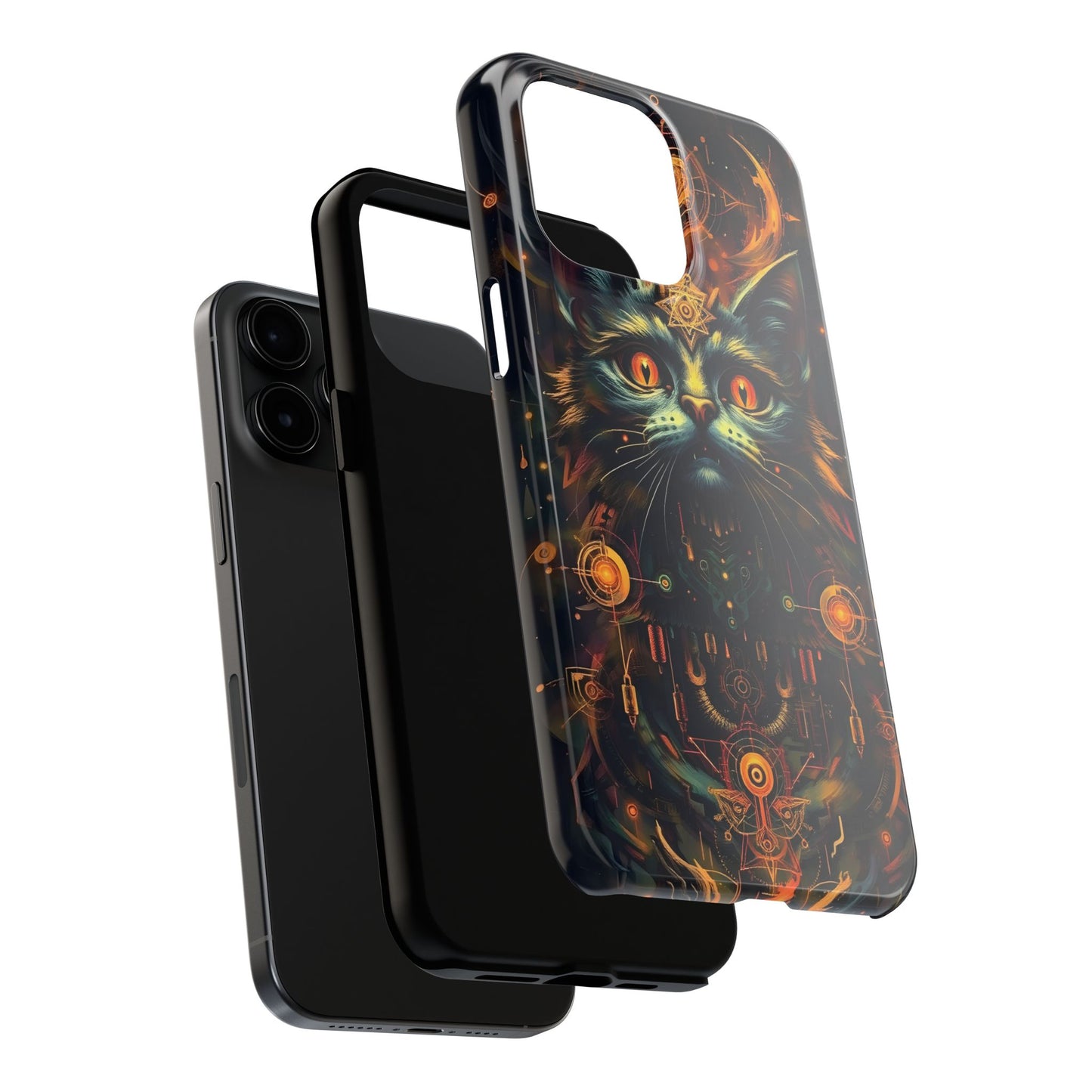 Mystical Cat Queen Tough Phone Case – Unique Protection for Cat Lovers - for iPhone