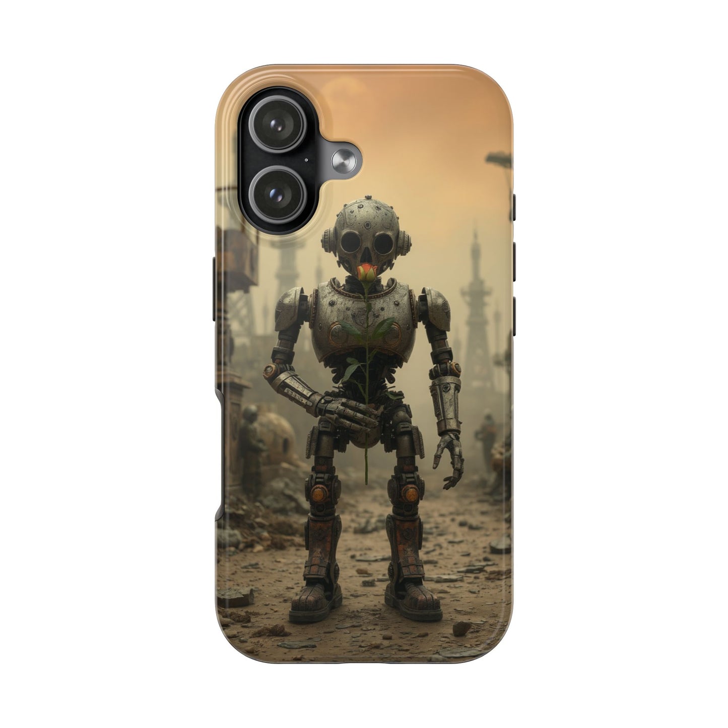 Robotic Sentinel Tough Phone Case - Durable Protector for Sci-Fi Lovers