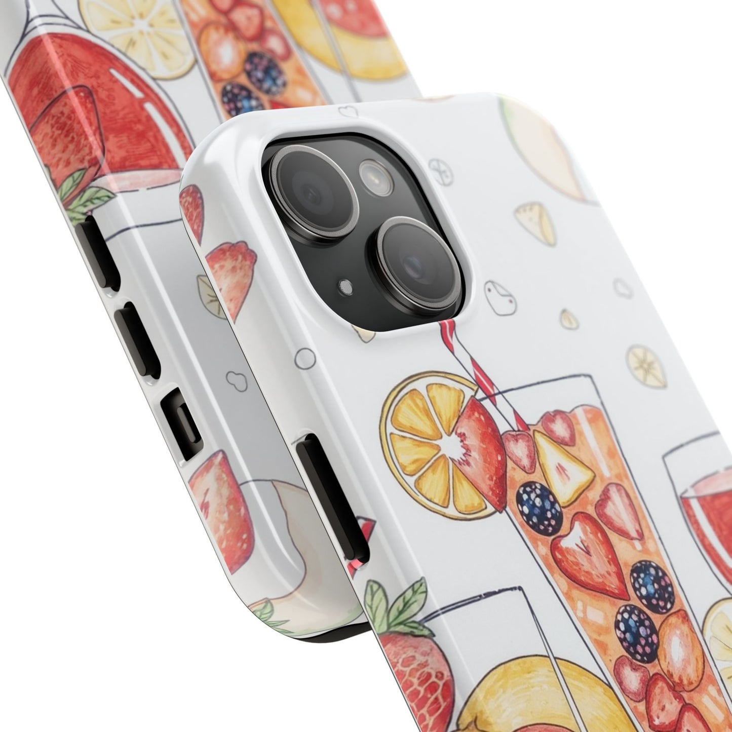 Colorful Fruit Cocktail Tough Phone Case - Perfect for Summer Vibes