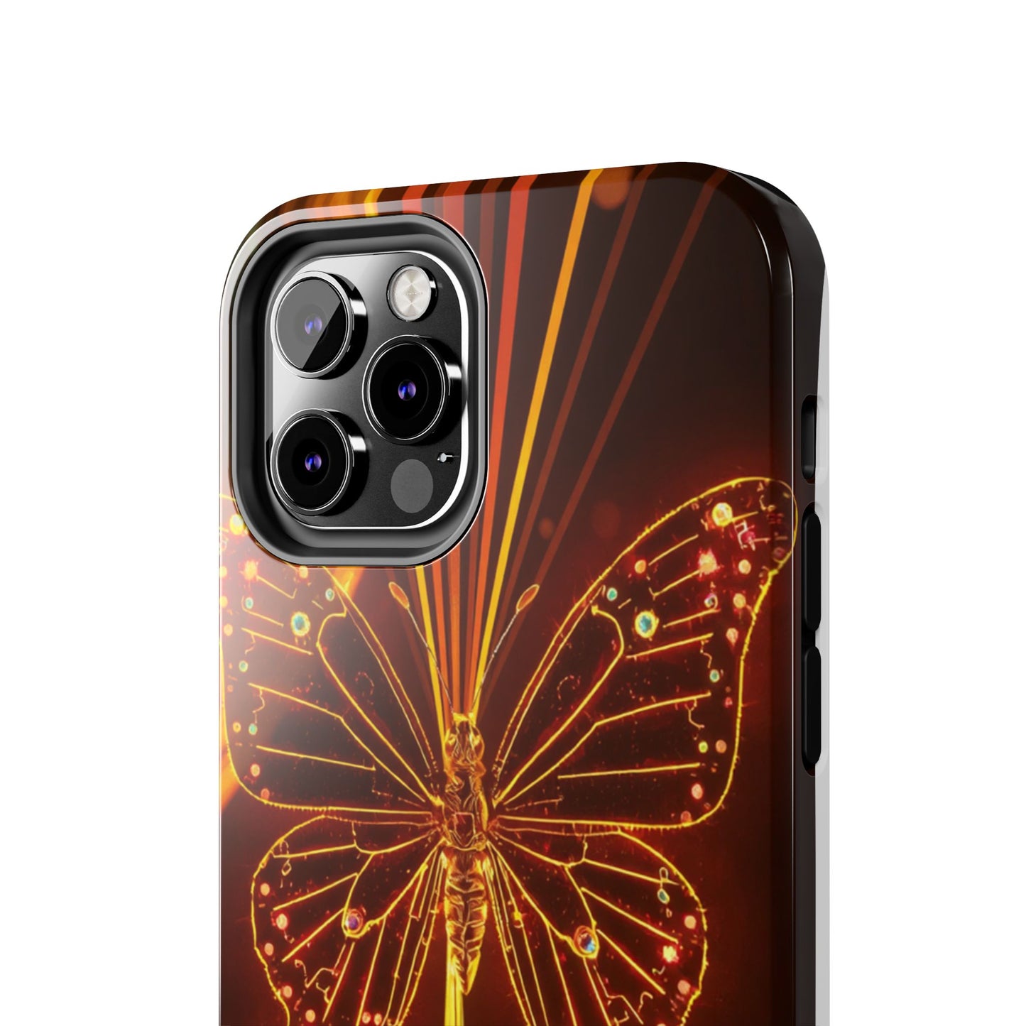 Elegant Butterfly Tough Phone Case - Stylish Protection for Nature Lovers