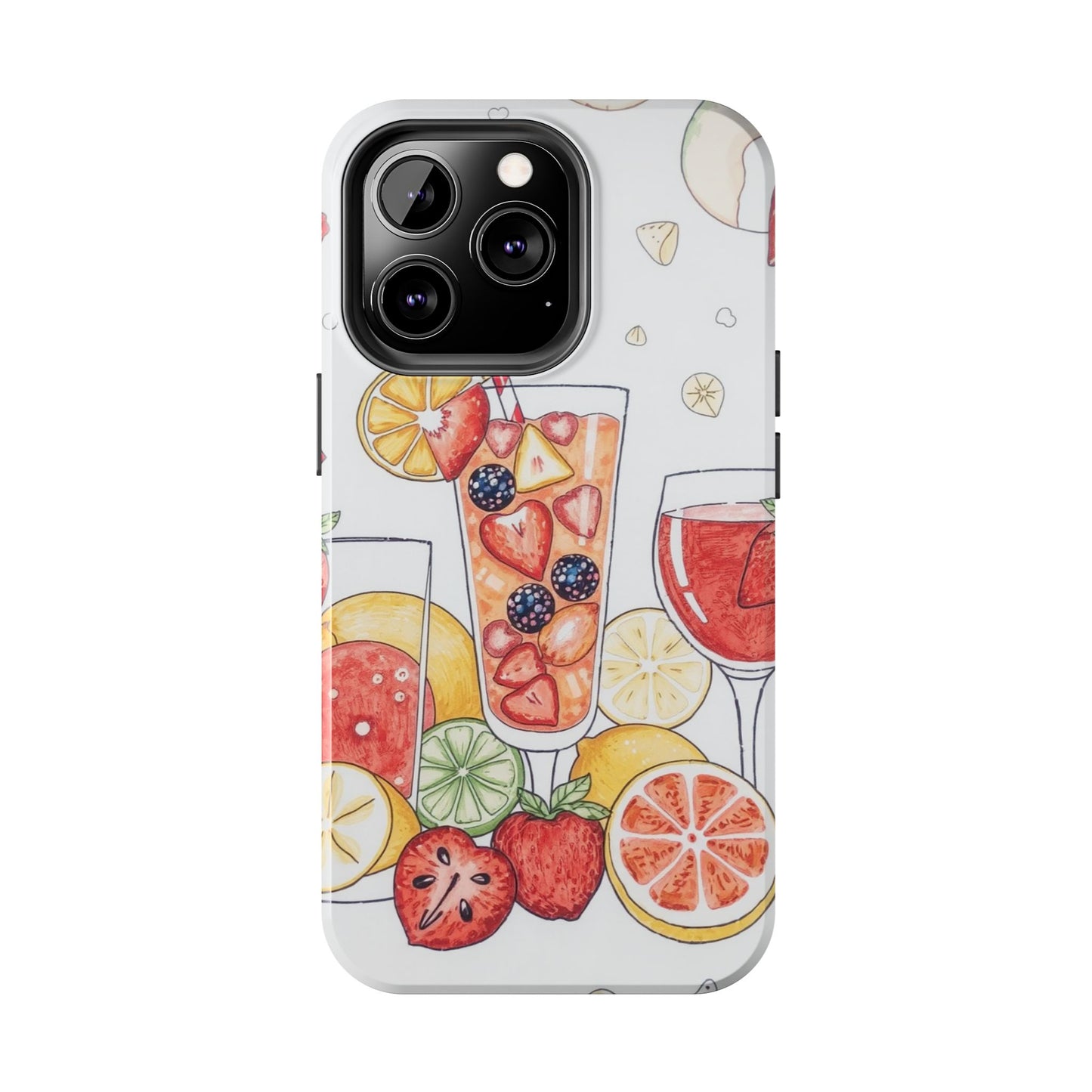 Colorful Fruit Cocktail Tough Phone Case - Perfect for Summer Vibes