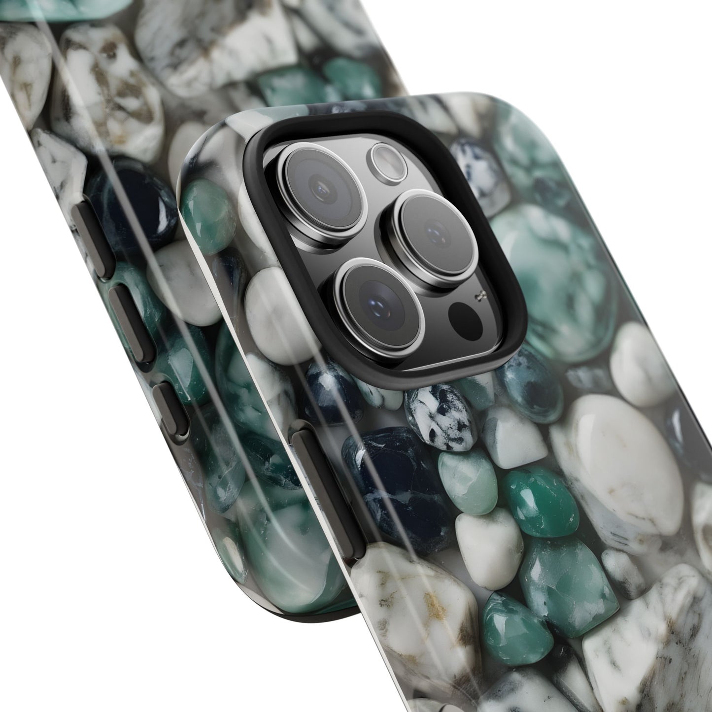 Small Rocks Pattern Tough Phone Case - Stylish & Durable Protection - for iPhone