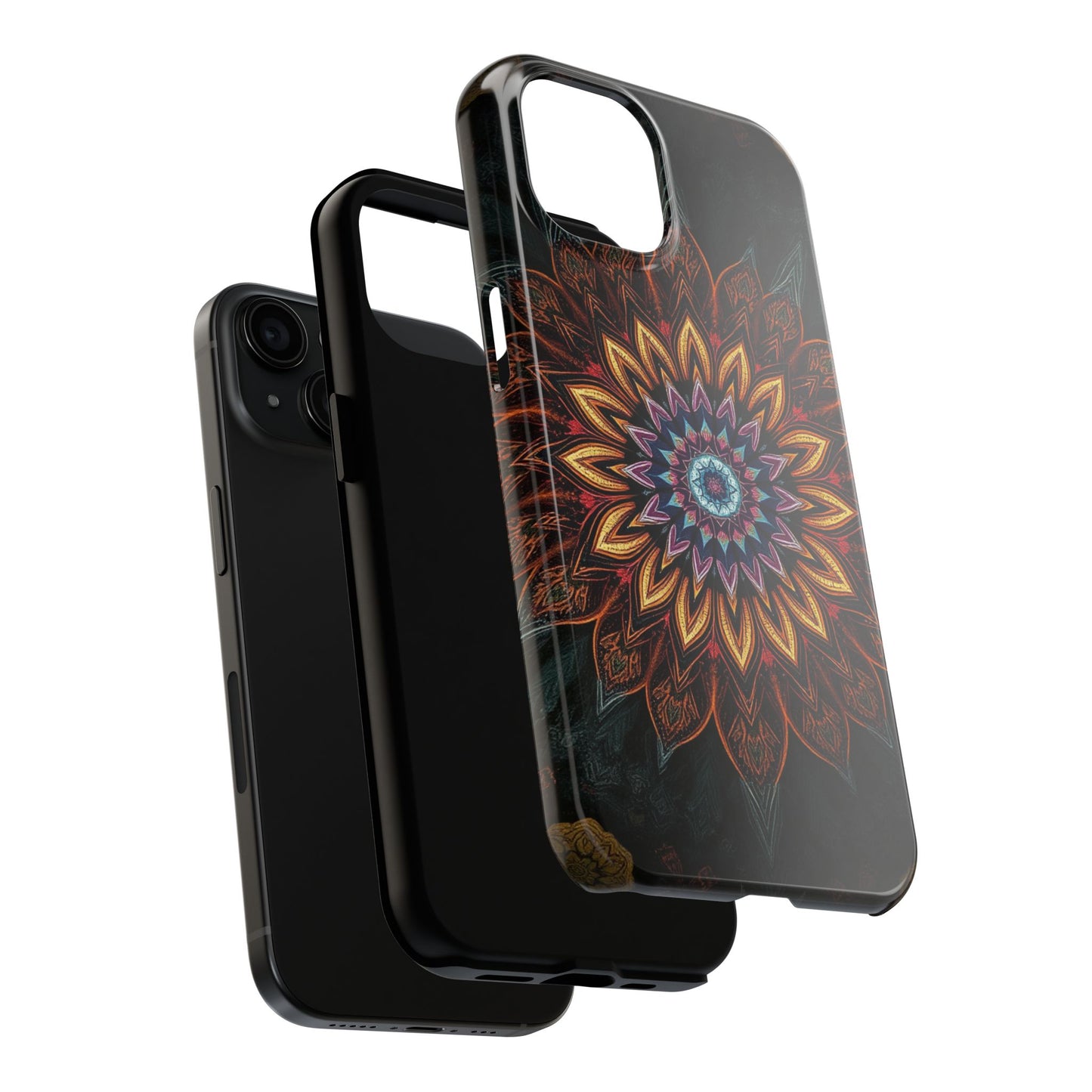 Mystic Mandala Tough Phone Case - Durable Protection with Artistic Design - for iPhone