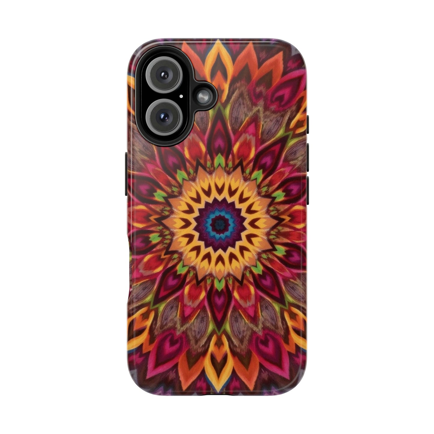 Vibrant Floral Mandala Tough Phone Case | Stylish and Durable Protection - for iPhone