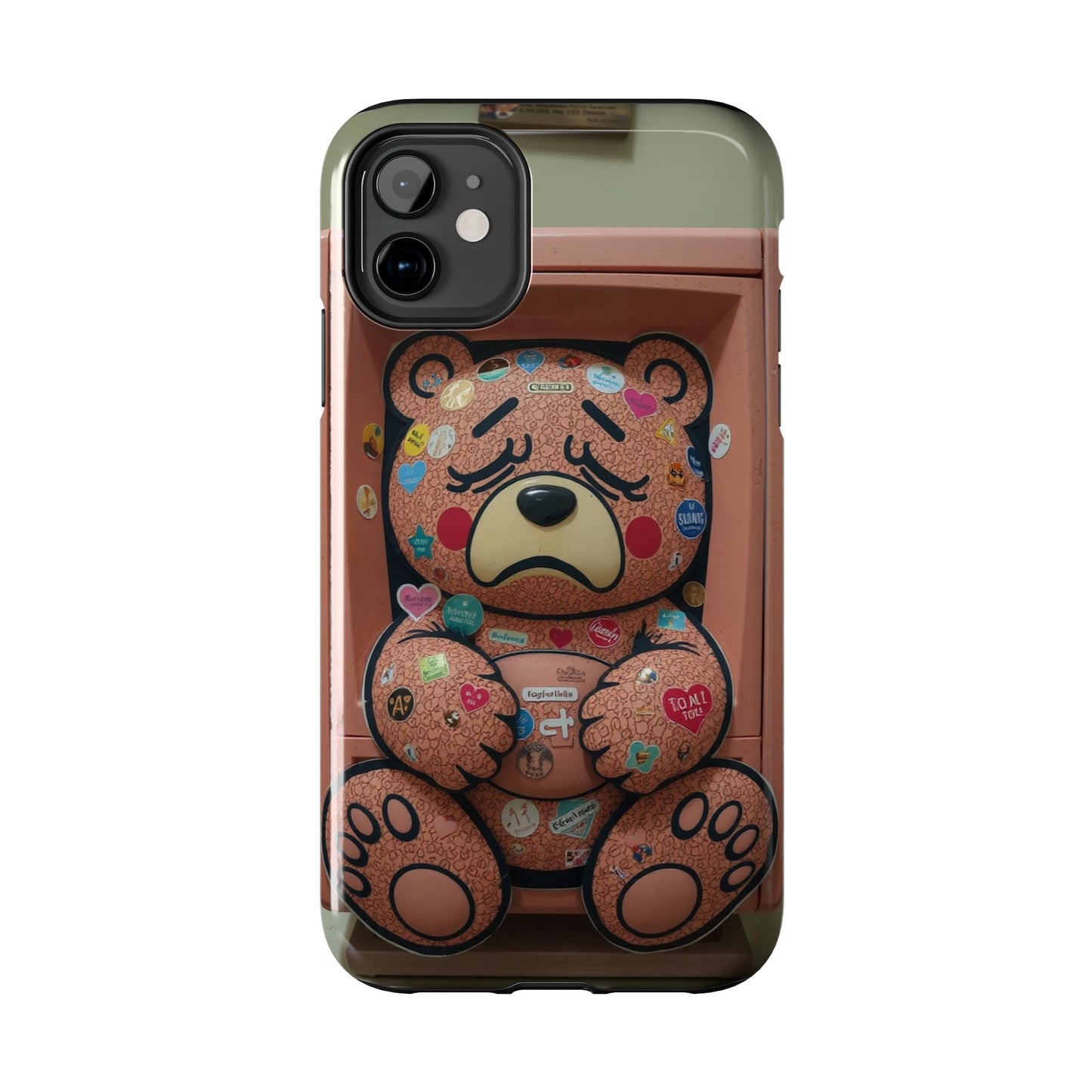 Cute Bear Tough Phone Case - Durable Protection with Fun Design