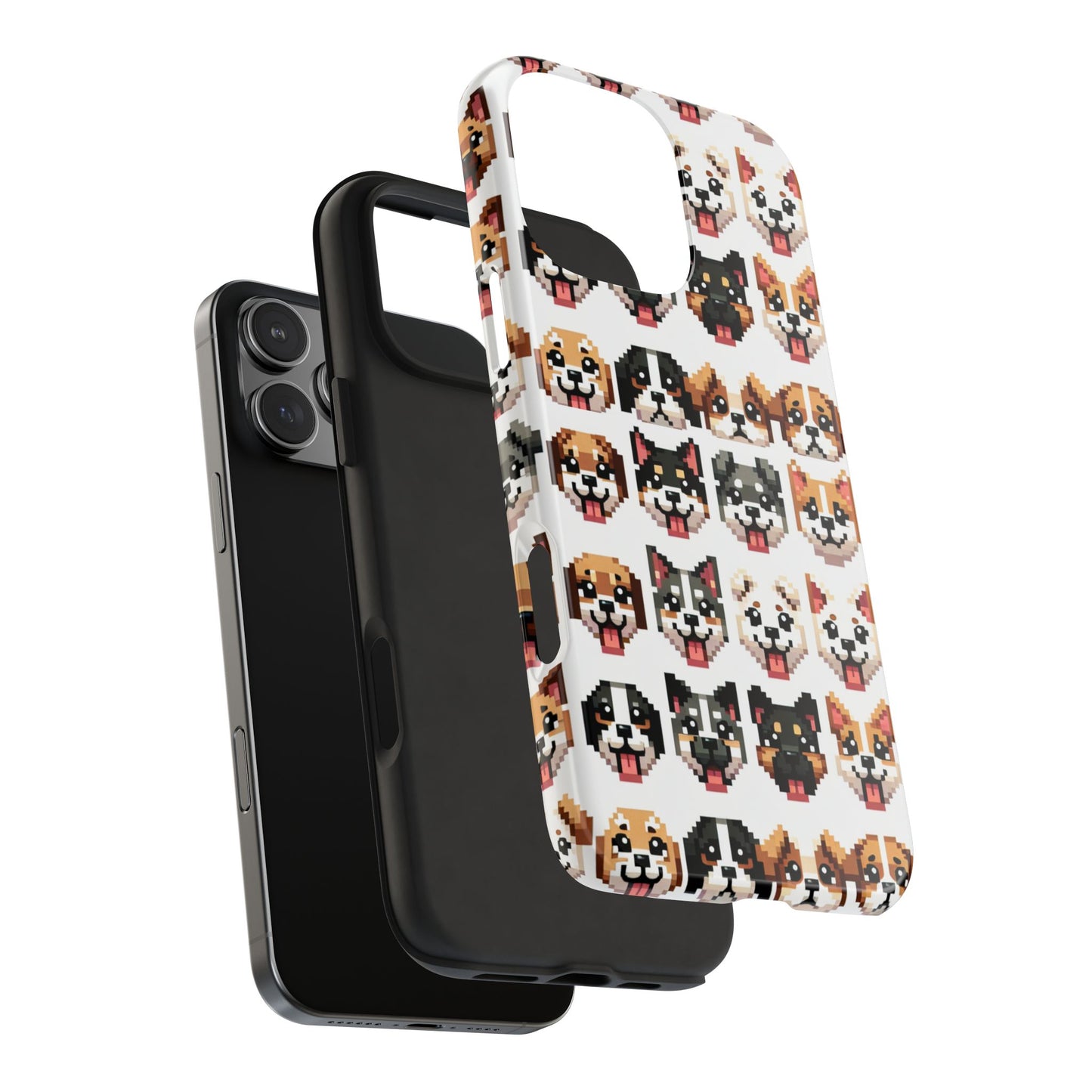 Pixelated Dog Breed Tough Phone Case - Cute, Durable Protection for Pet Lovers - for iPhone