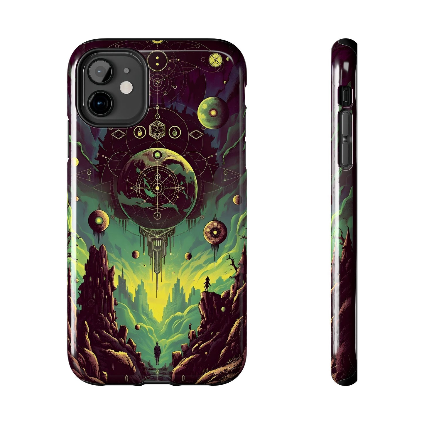Cosmic Adventure Tough Phone Case - Galaxy Design for Space Enthusiasts - for iPhone