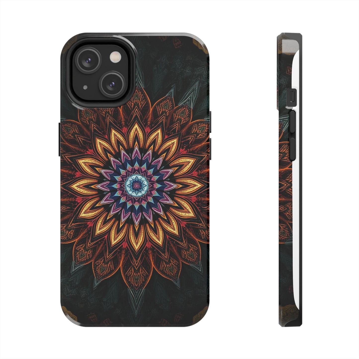 Mystic Mandala Tough Phone Case - Durable Protection with Artistic Design - for iPhone