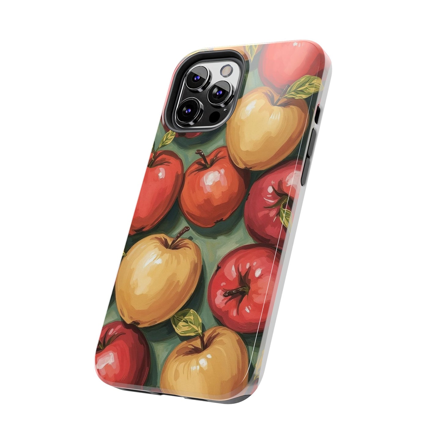 Colorful Painted Apples Art Tough Phone Case - Durable & Stylish Protection - for iPhone