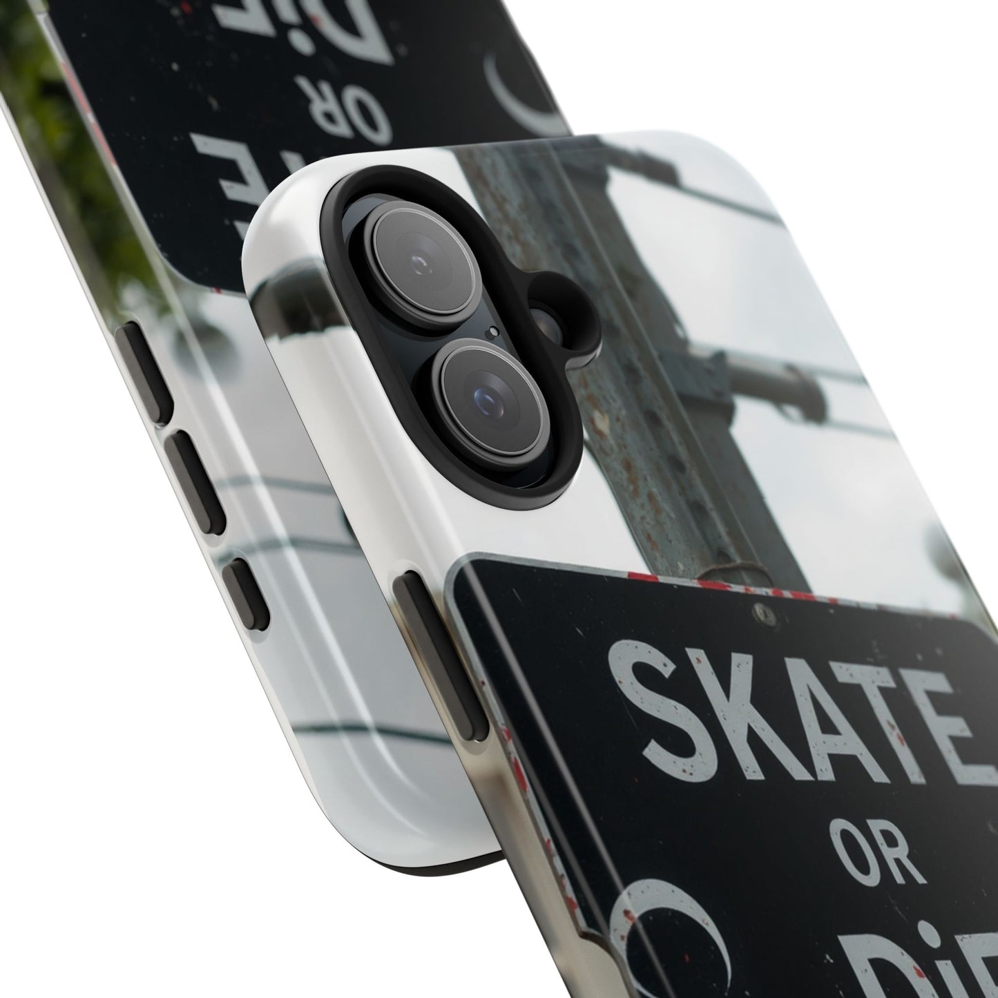 Black Sign Skate or Die Design - Tough Phone Case for iPhone