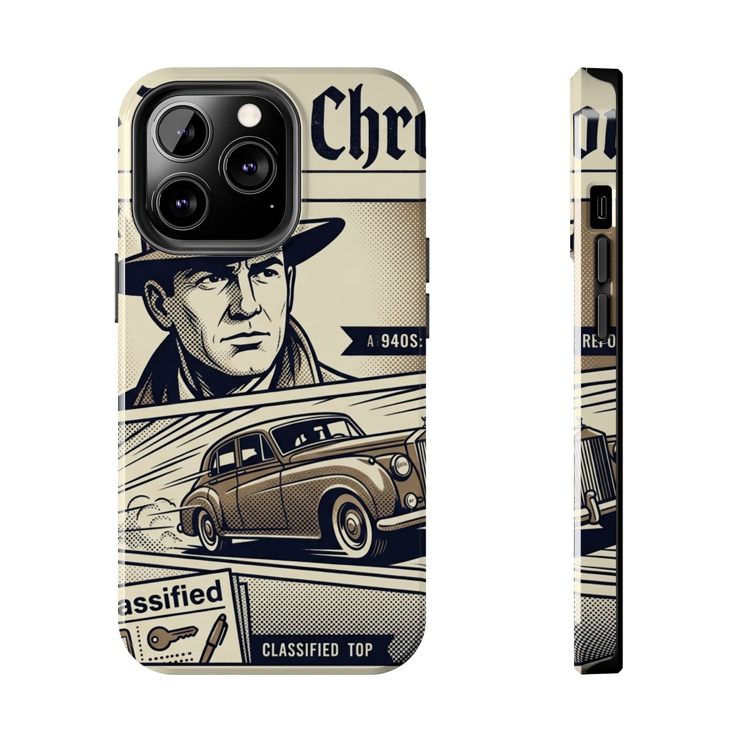 Old Newspaper Tough Phone Case