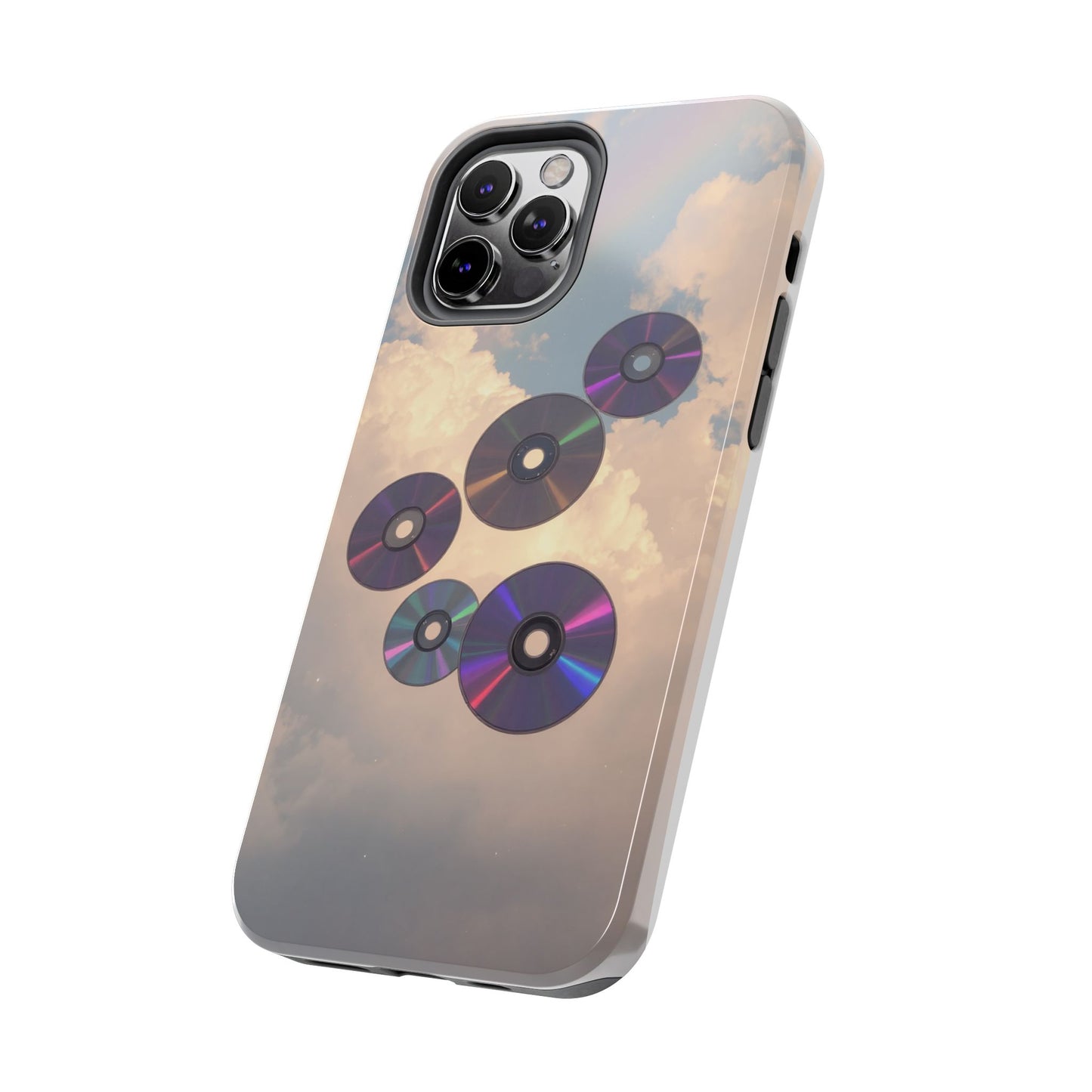 Vibrant Cloud CD Tough Phone Case - Durable and Stylish