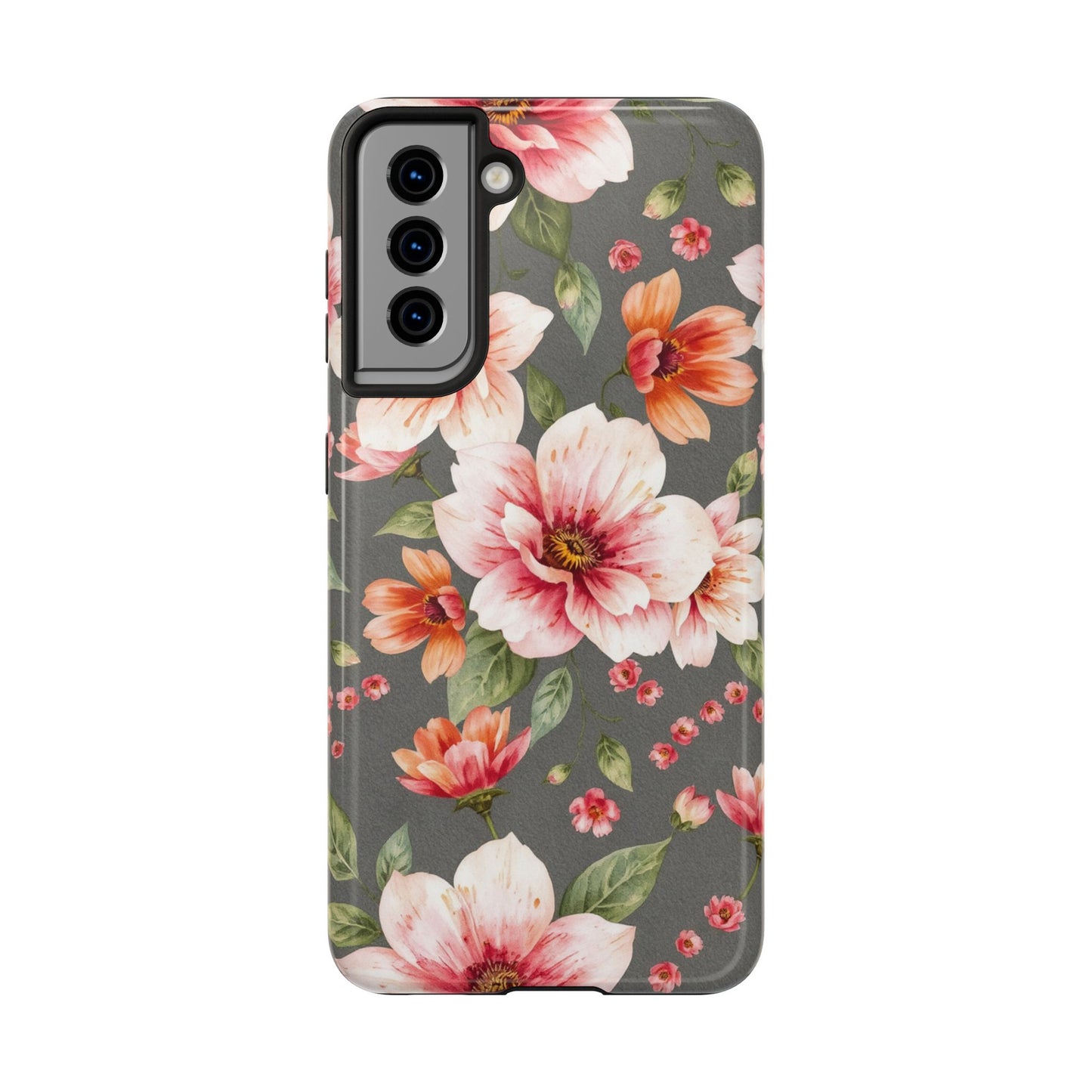 Floral Pink Tough Phone Case - Stylish & Durable Floral Design - for iPhone