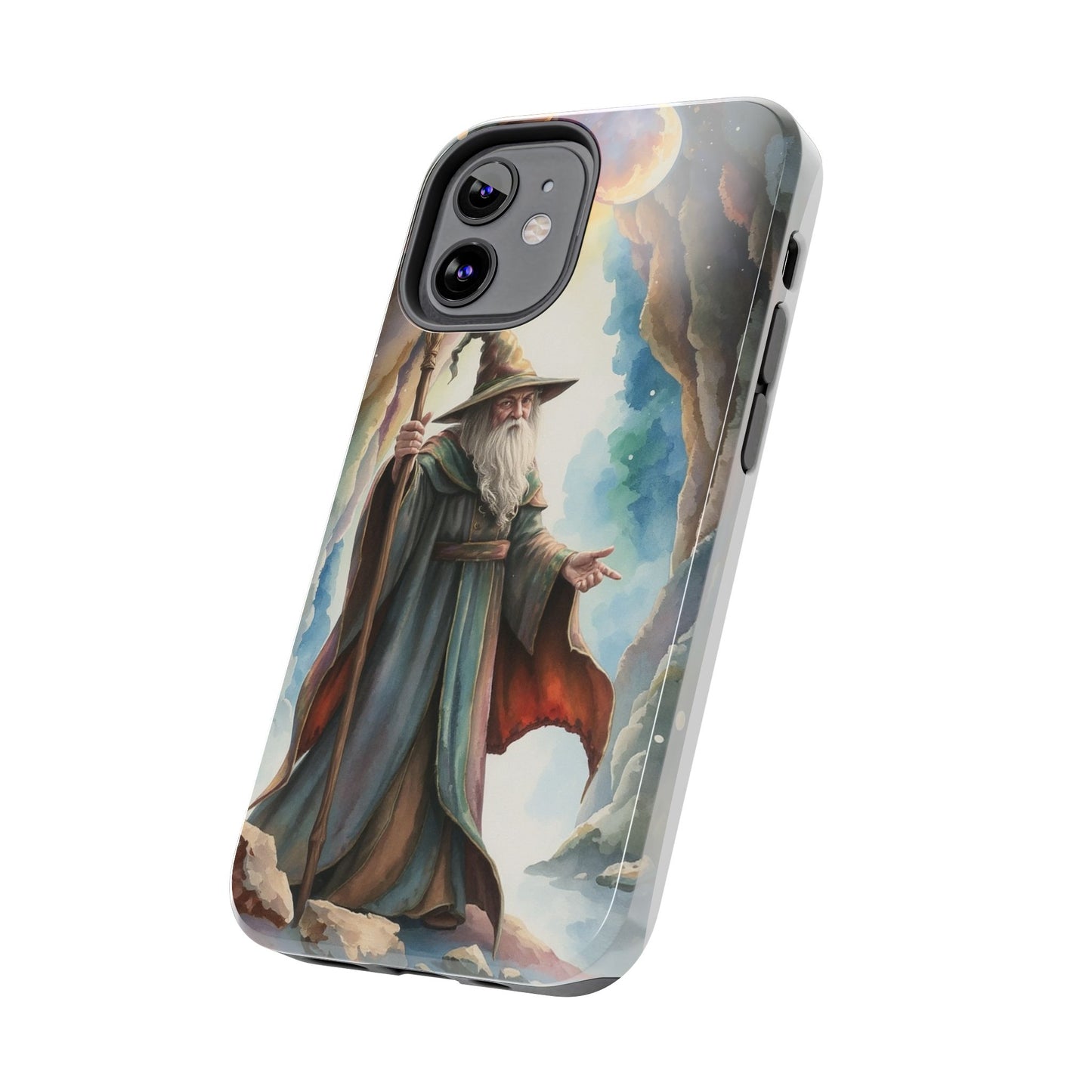 Magical Wizard Phone Case - Tough, Durable Phone Cover for Fantasy Lovers, Geek Gift, Unique Design, Celestial Phone Accessory