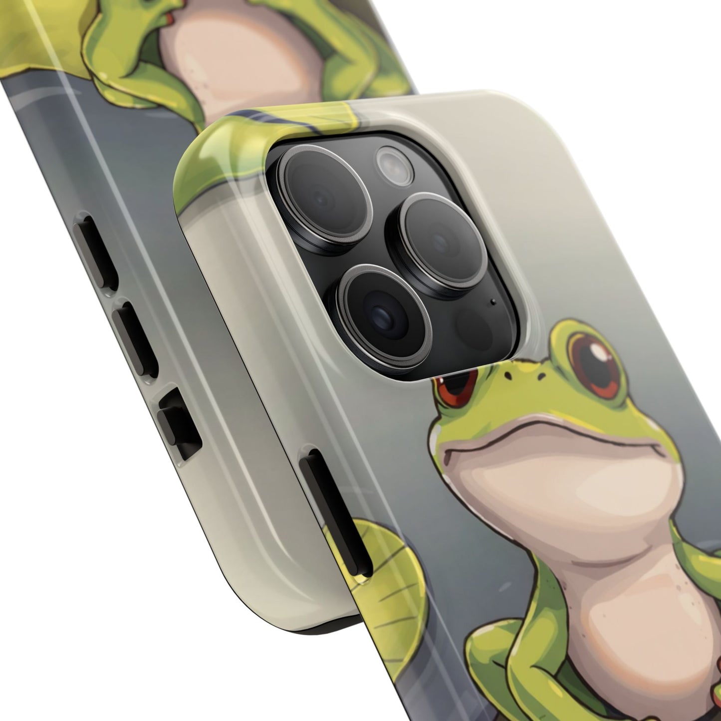 Cute Frog Tough Phone Case - Durable Protection with Nature Vibe