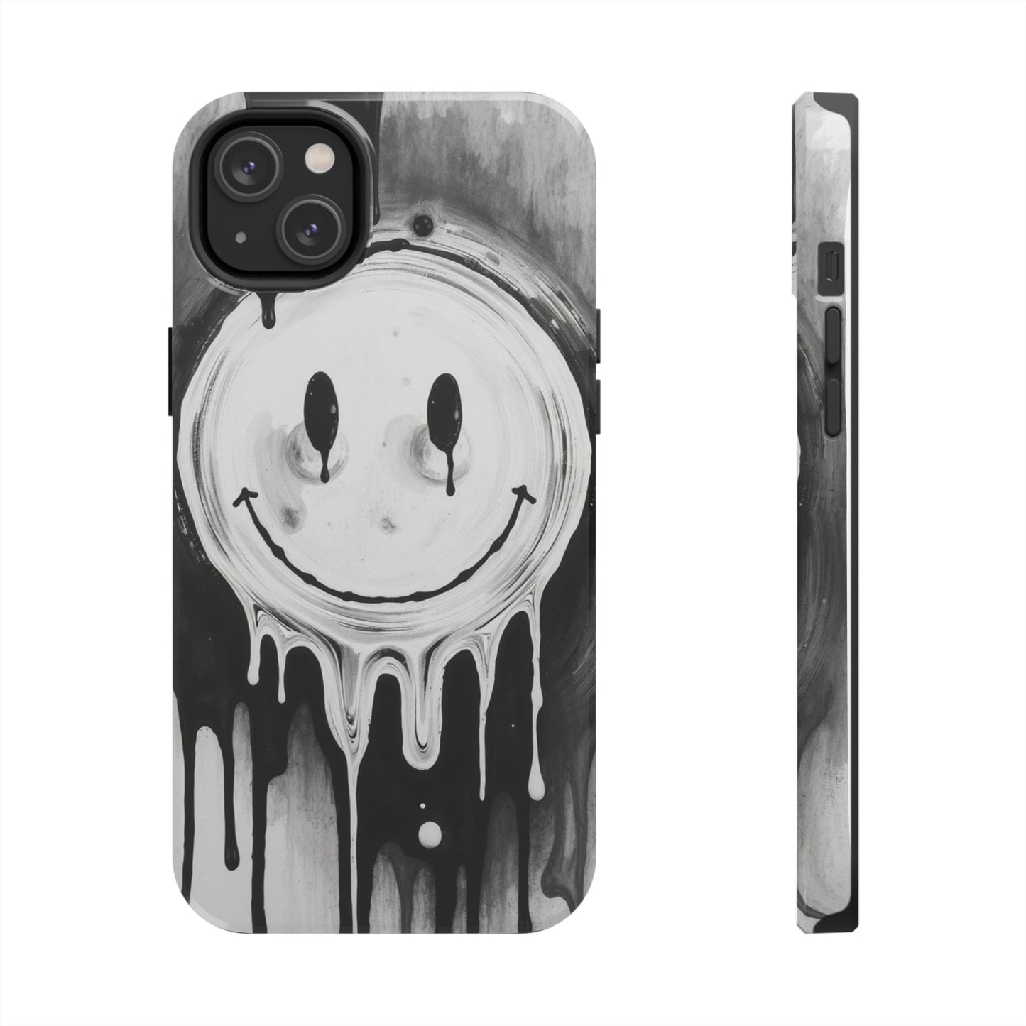 Dripping Smiley Tough Phone Case - Stylish & Durable Protection