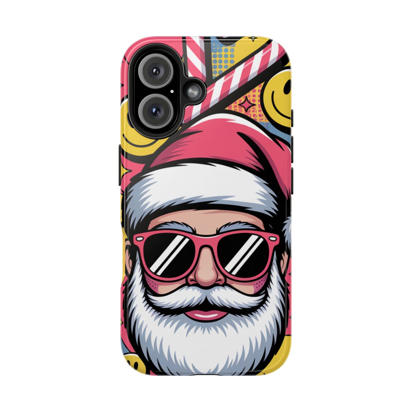 Pop Art Santa Sunglasses Tough Phone Case for Holiday Vibes