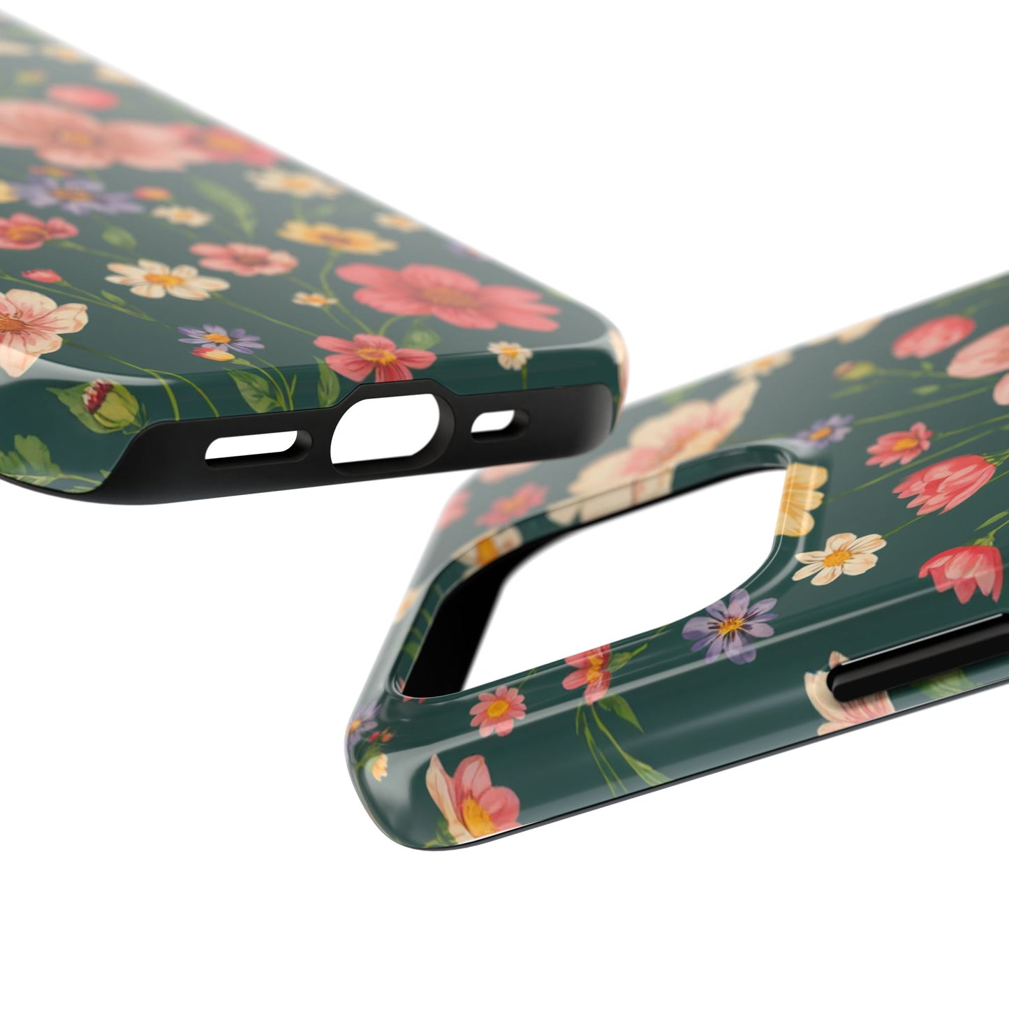 Vintage Spring Flowers Tough Phone Case - Durable Protection for iPhone