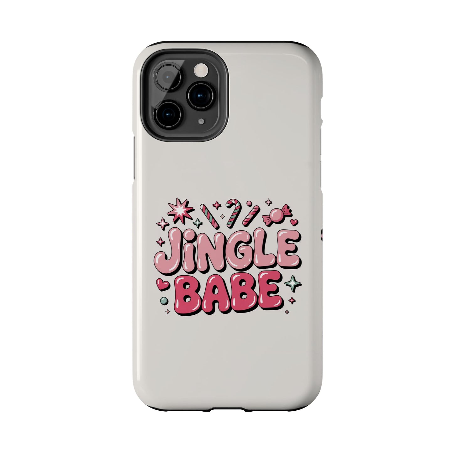 Jingle Babe Tough Phone Case - Festive Holiday Protection for Your iPhone
