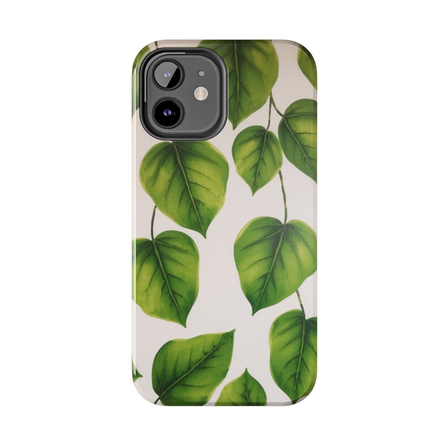 Tough Phone Cases with Green Leaf Design | Eco-Friendly Protection for Nature Lovers