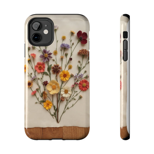 Floral Tough Phone Case - Durable Protection with Nature-Inspired Design