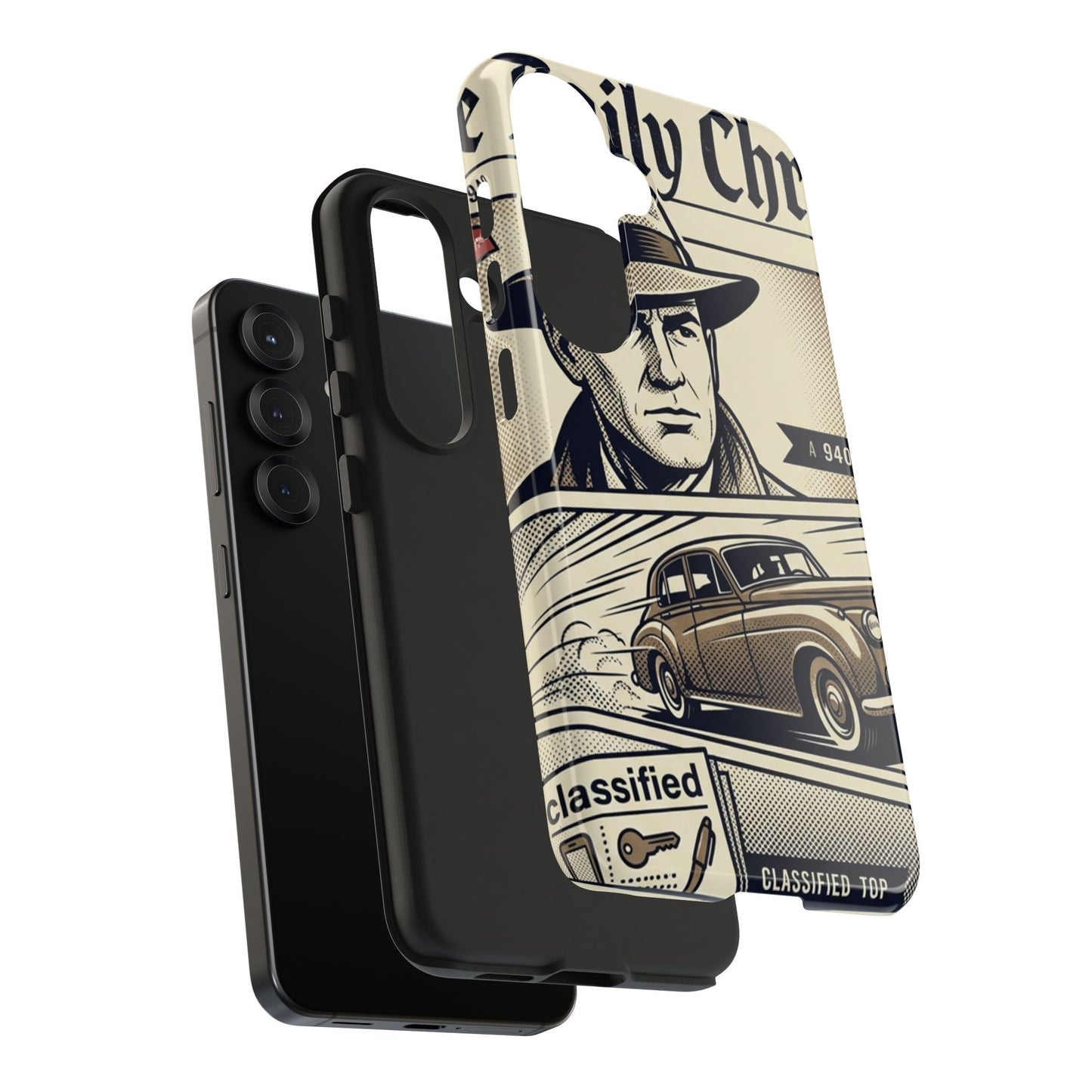 Old Newspaper Tough Phone Case