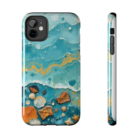 Ocean-Inspired Tough Phone Cases - Coastal Beach Vibe, Easy Accessory for Beach Lovers