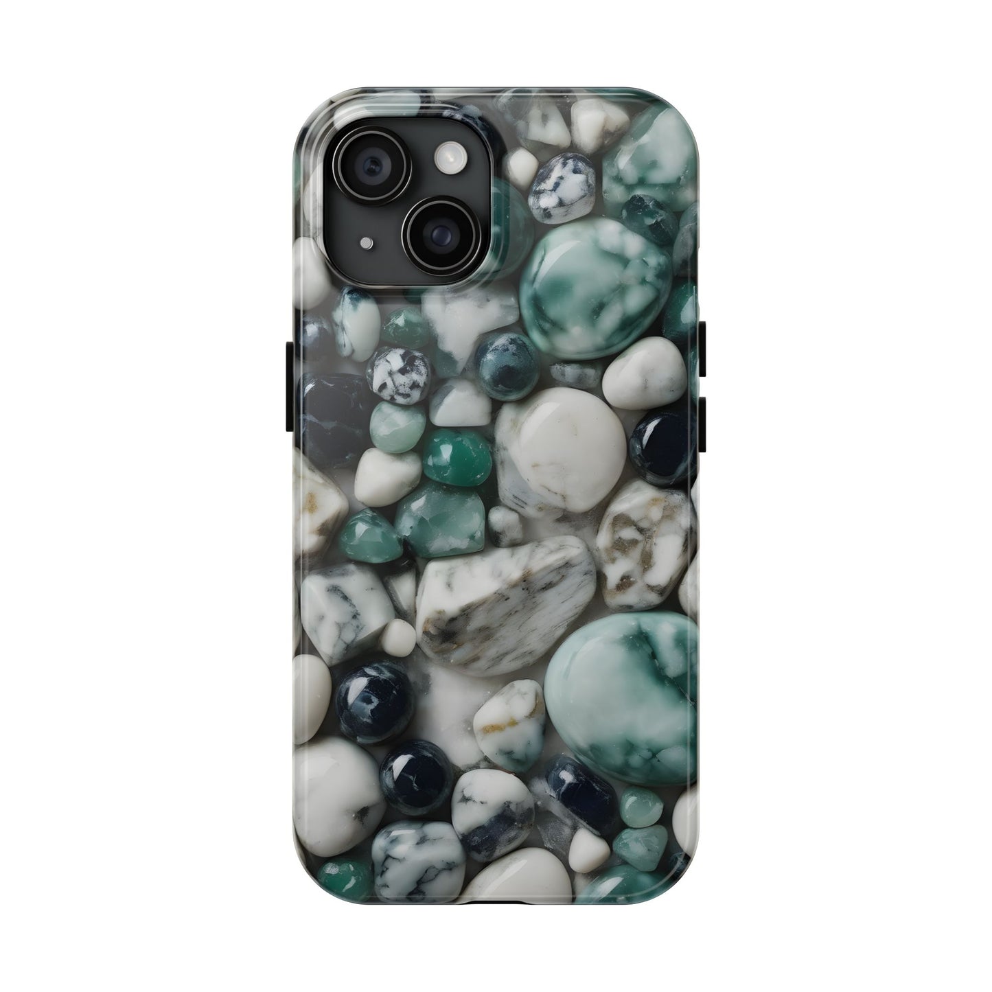 Small Rocks Pattern Tough Phone Case - Stylish & Durable Protection - for iPhone