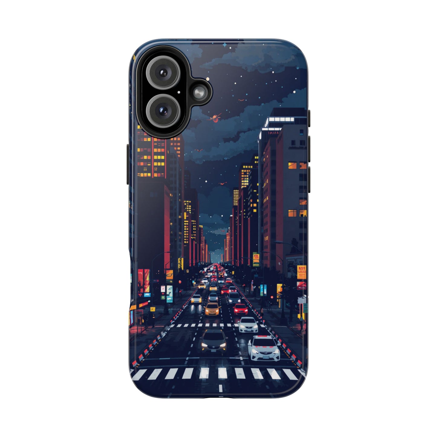 Urban Nightlife Tough Phone Case - Durable & Stylish Protection