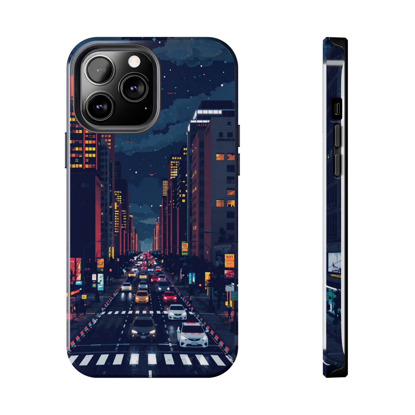 Urban Nightlife Tough Phone Case - Durable & Stylish Protection