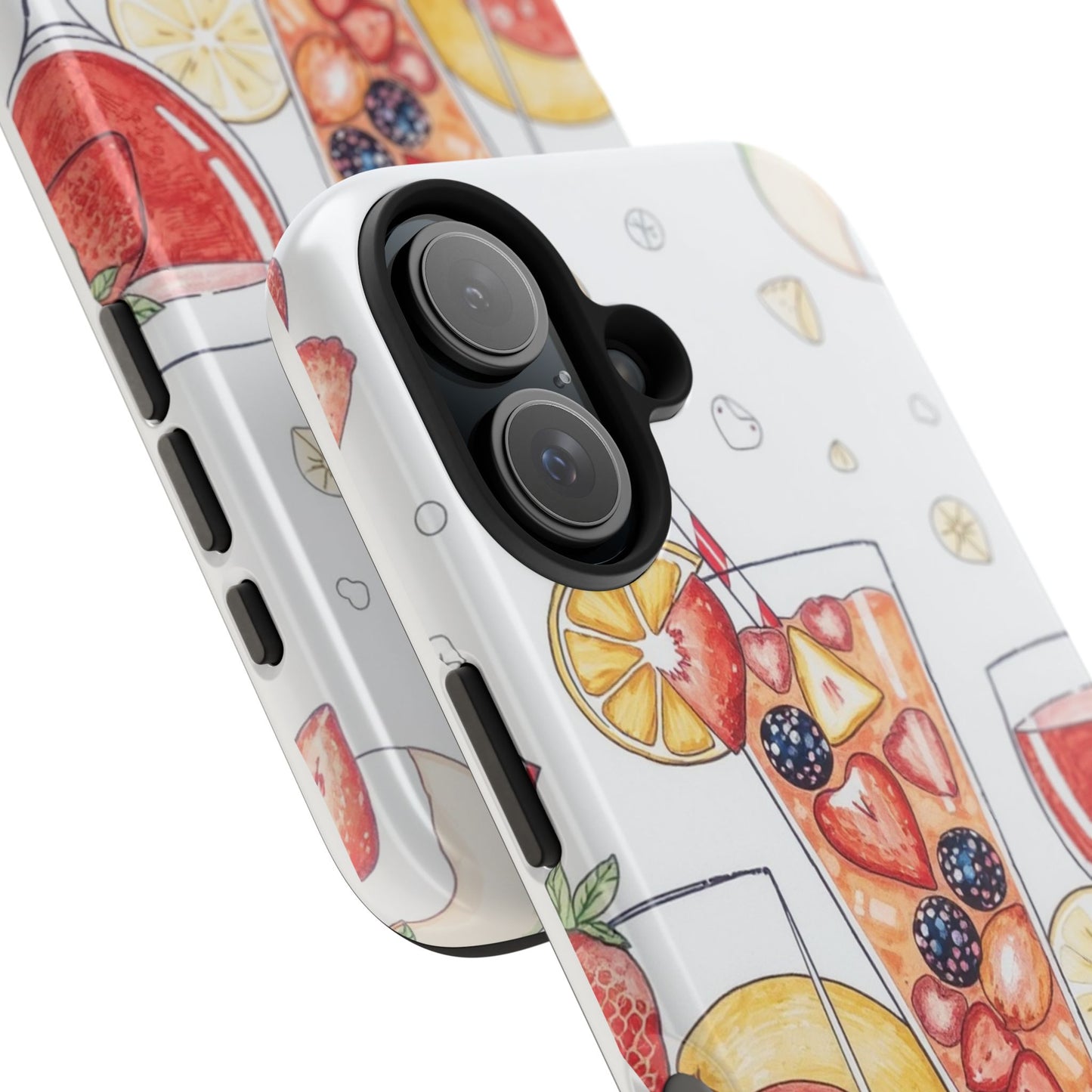 Colorful Fruit Cocktail Tough Phone Case - Perfect for Summer Vibes