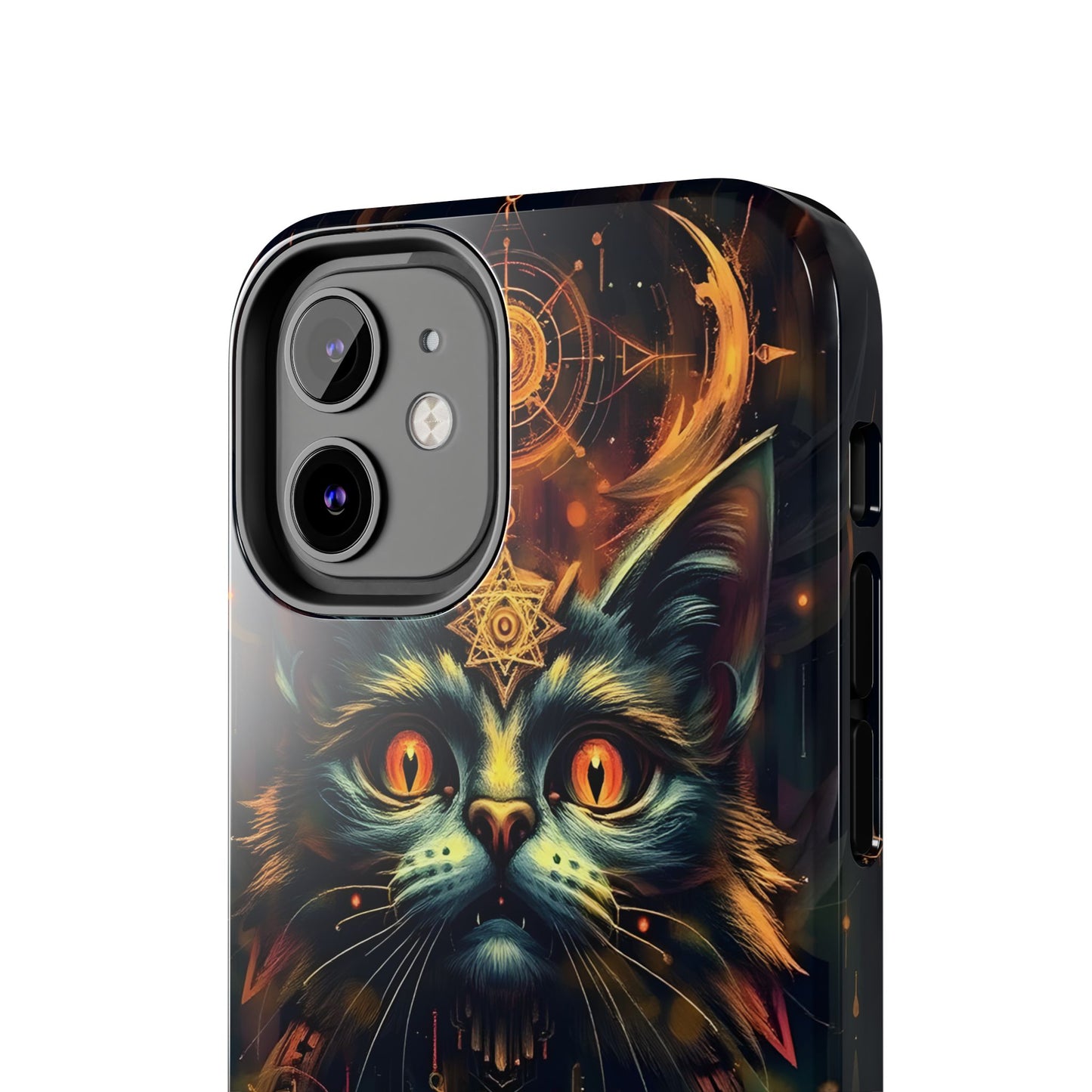 Mystical Cat Queen Tough Phone Case – Unique Protection for Cat Lovers - for iPhone