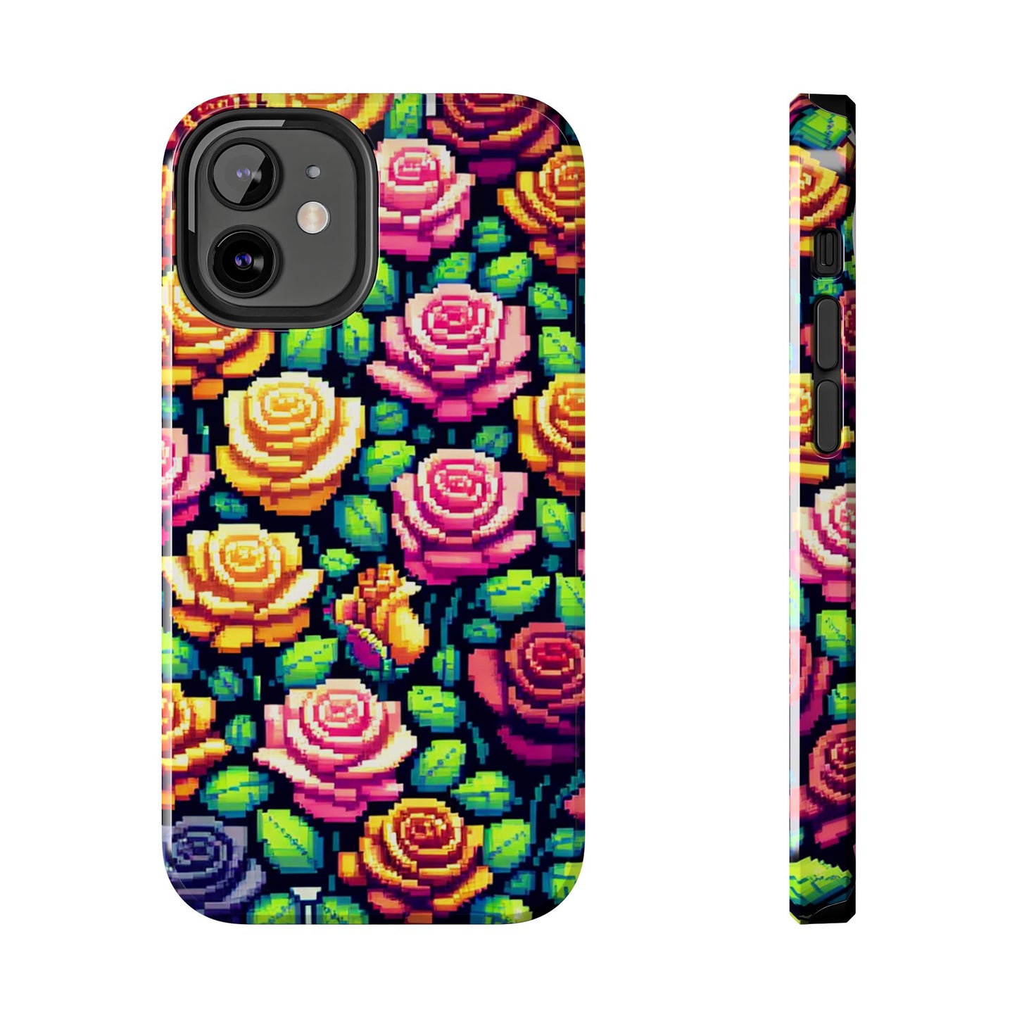 Vibrant Floral Tough Phone Case - Stylish Protection for Flower Lovers