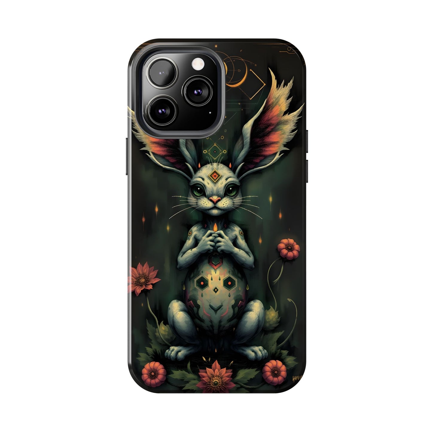 Artistic Rabbit Phone Cases - Unique and Durable Design of Mystical Bunny - for iPhone