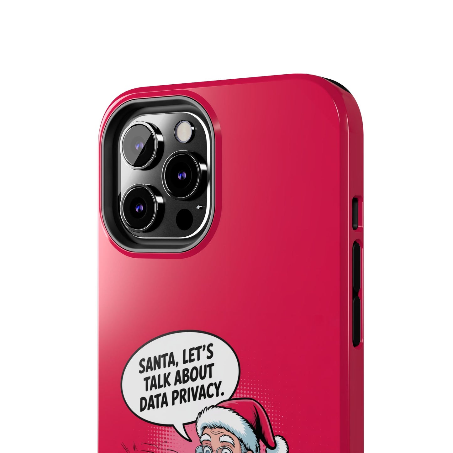 Santa Data Privacy Design Tough iPhone Case for Christmas