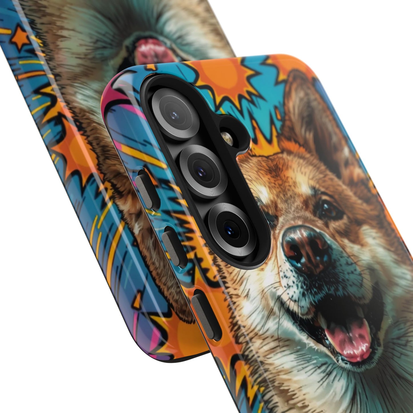 Vibrant Corgi Tough Phone Case - Fun Design for Pet Lovers