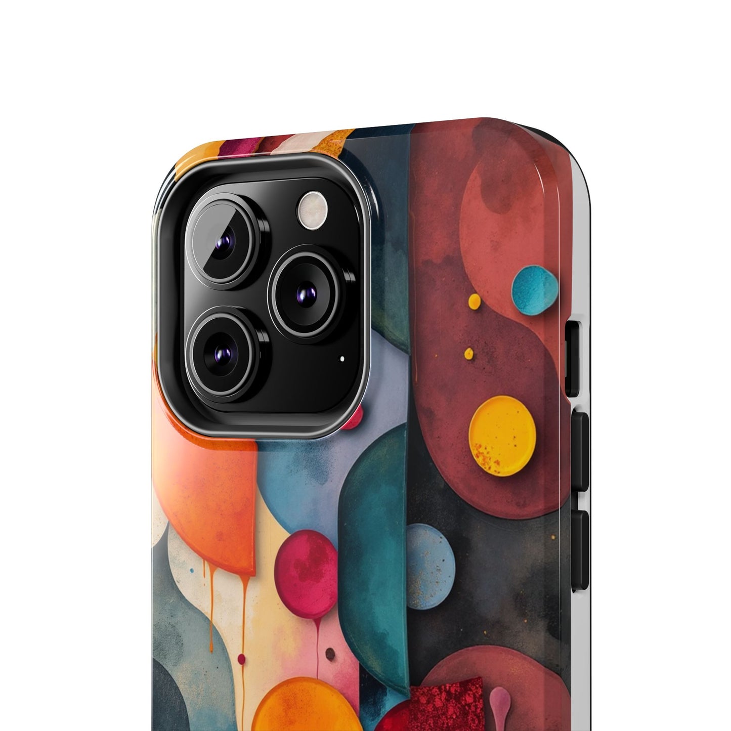 Artistic Tough Phone Cases - Colorful Abstract Design for Trendy Protection - for iPhone