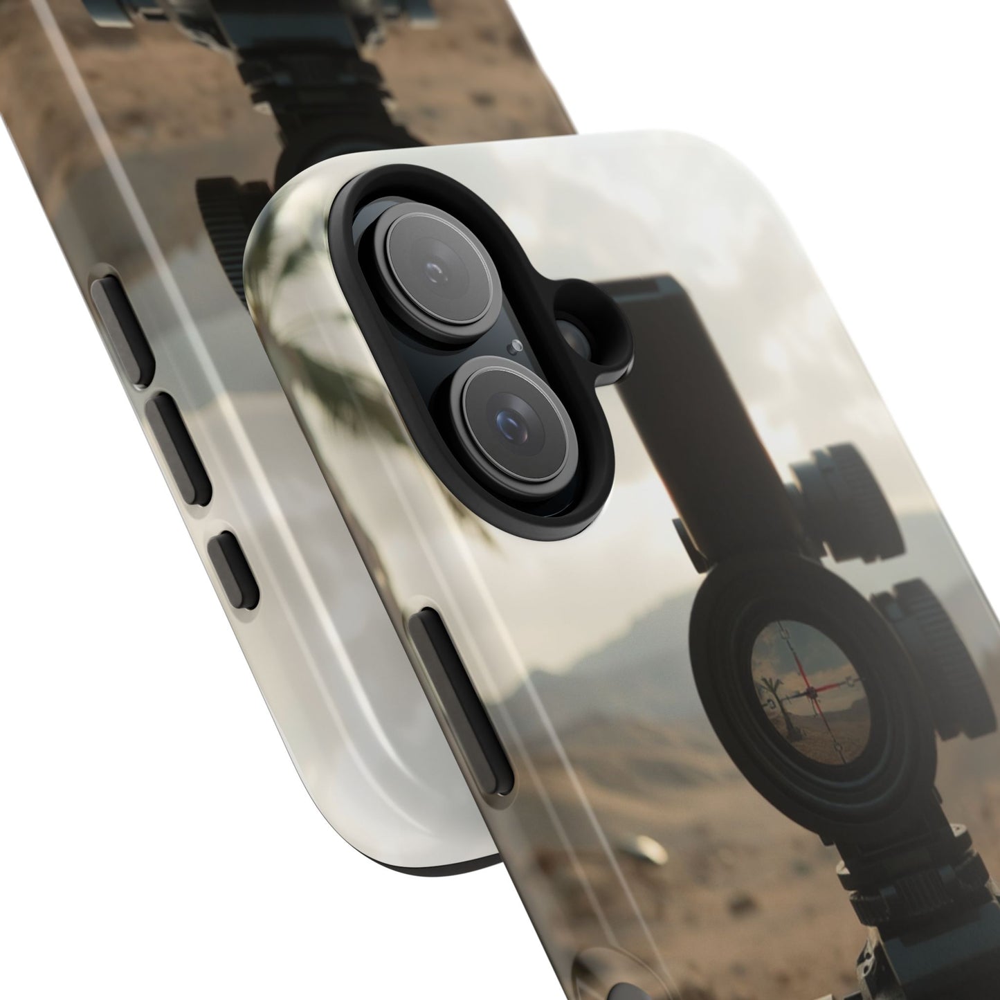 Tough Phone Case with Sniper Scope Design - Durable & Stylish Protection for Outdoors Enthusiasts