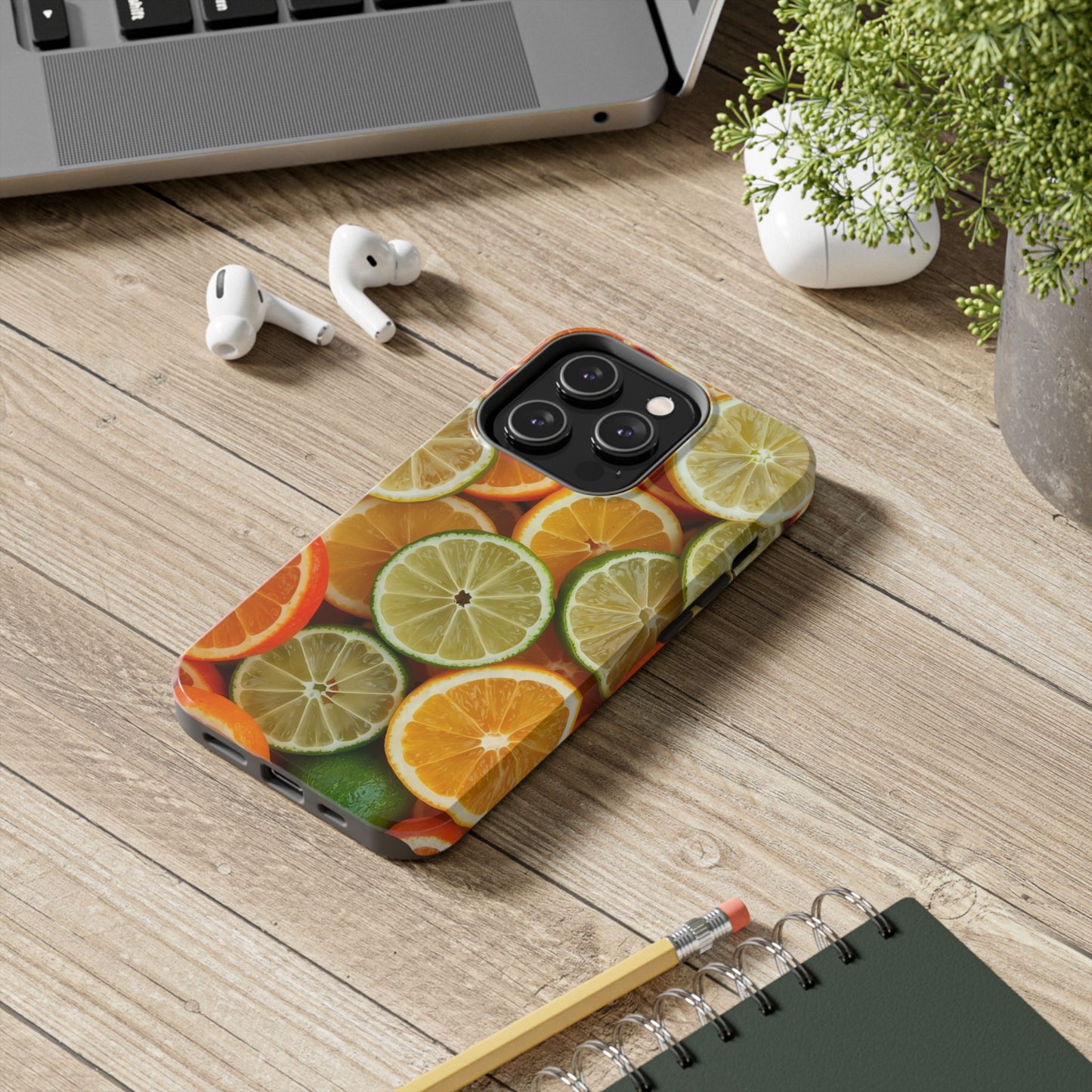 Citrus Slice Tough Phone Case – Vibrant Fruit Design for Summer Fun