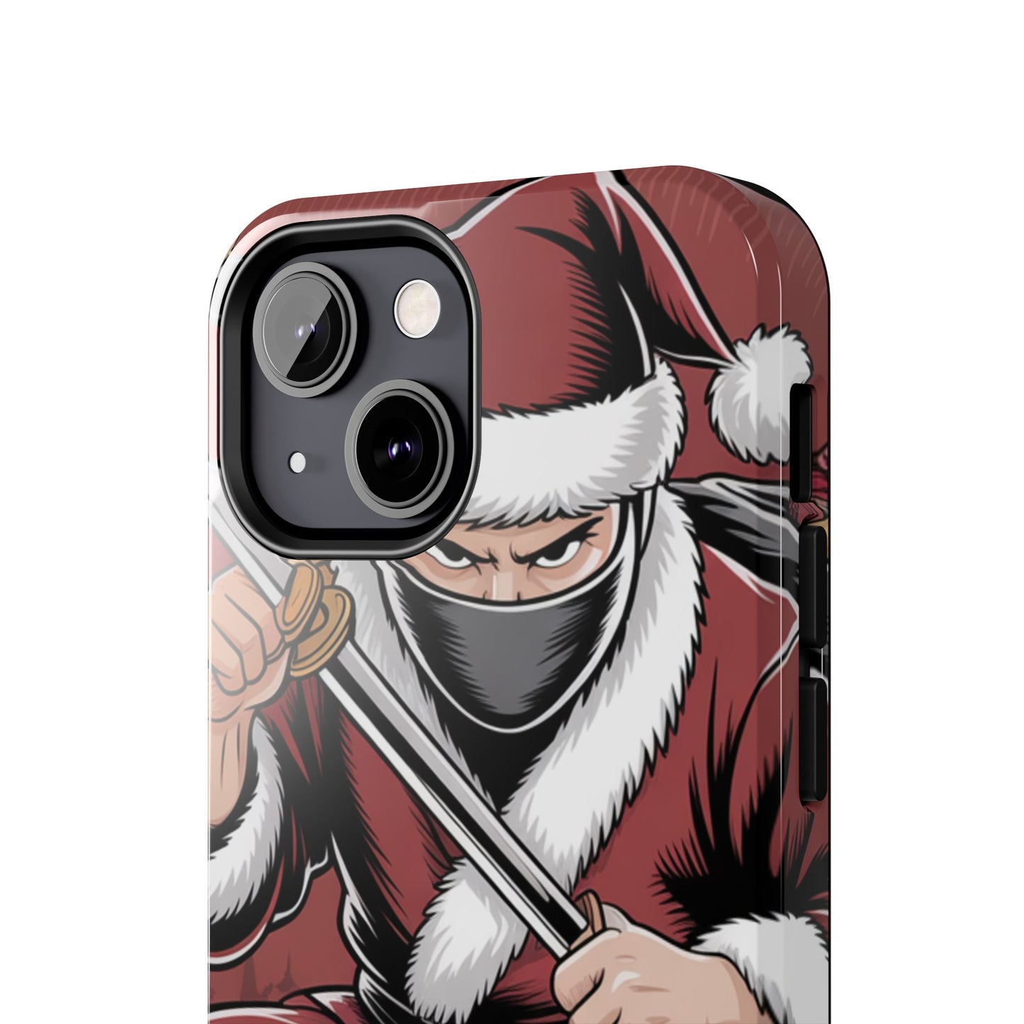 Ninja Santa Tough Phone Case | Durable Holiday Phone Cover for iPhone