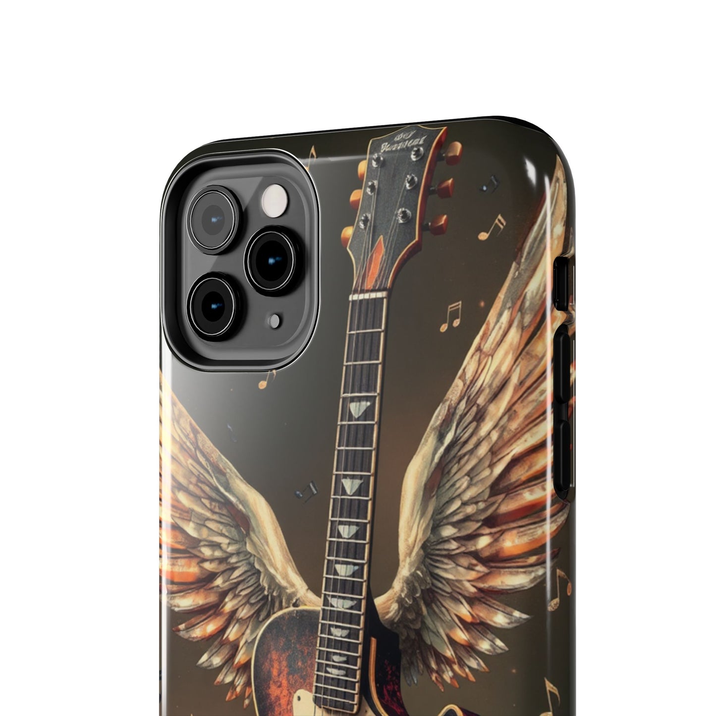 Inspirational Guitar Wing Phone Case - Tough Protection for Music Lovers