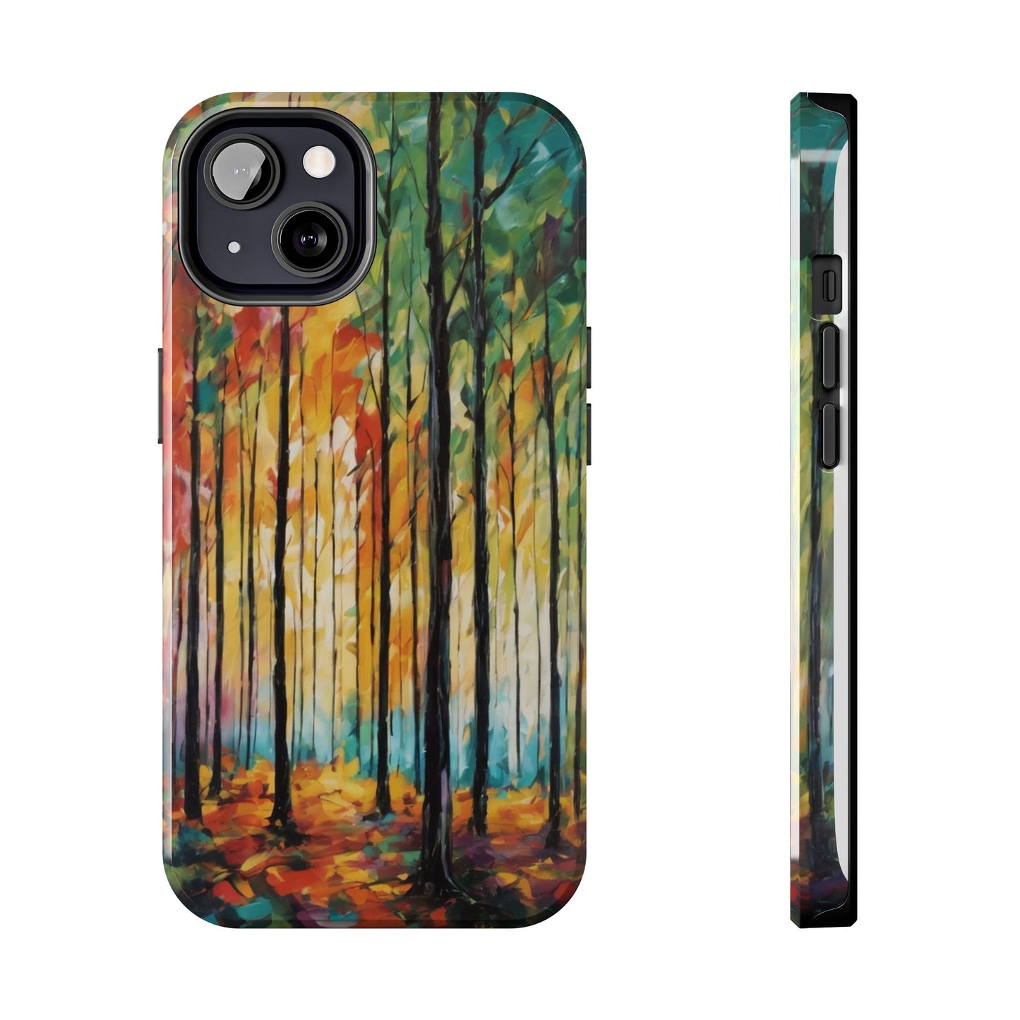 Autumn Forest Tough Phone Case - Colorful Nature Design - for iPhone