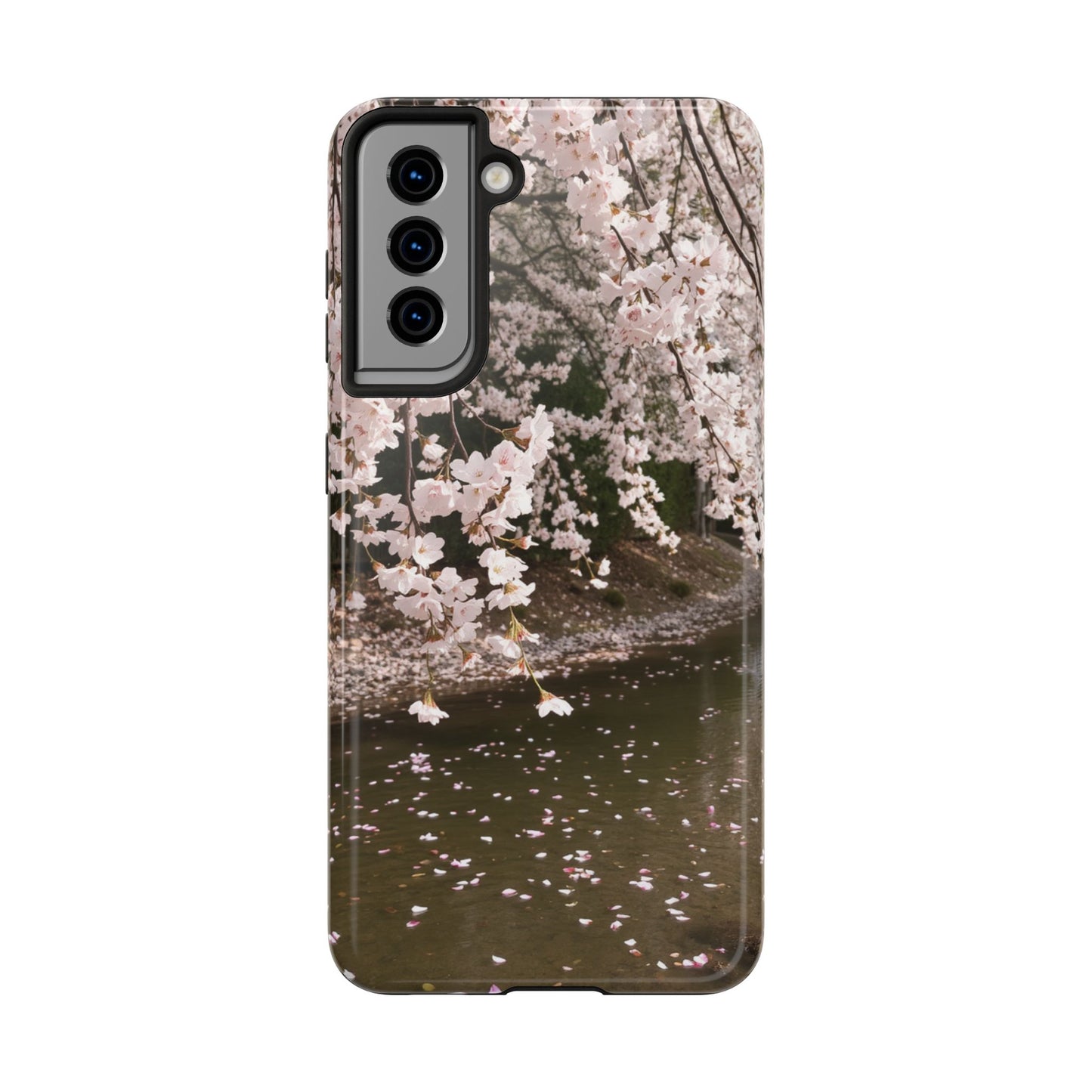 Cherry Blossom Tough Phone Cases - Durable Protection with Floral Serenity