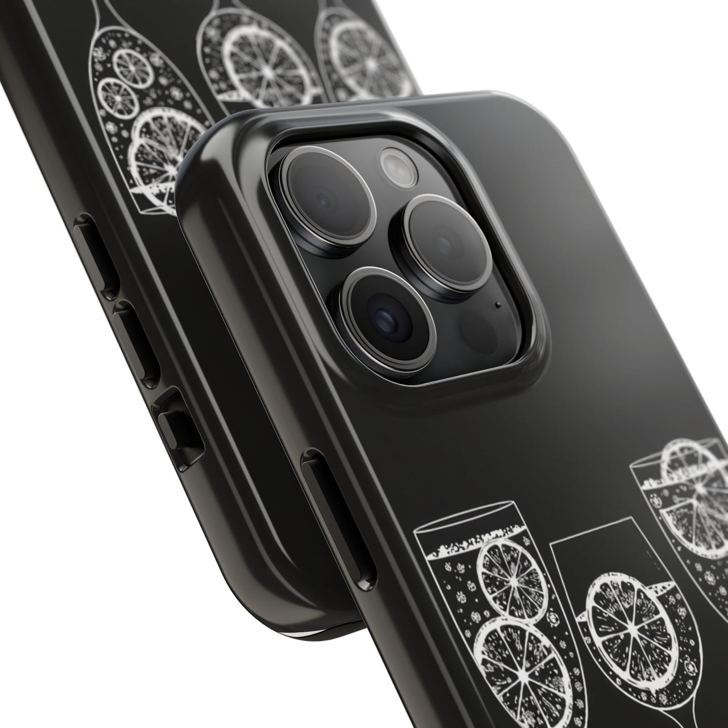 Stylish Tough Phone Cases with Citrus Glass Design, Protective Cases for Parties, Summer Events, and Everyday Use