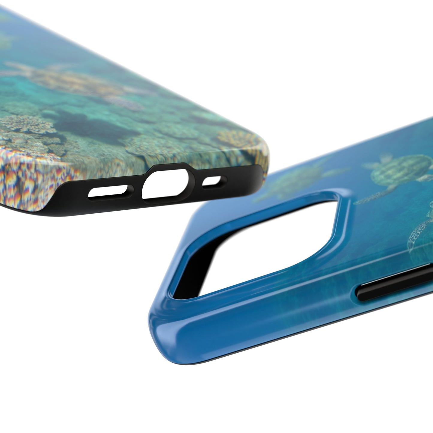Ocean Turtle Tough Phone Cases - Durable Protection with Marine Art